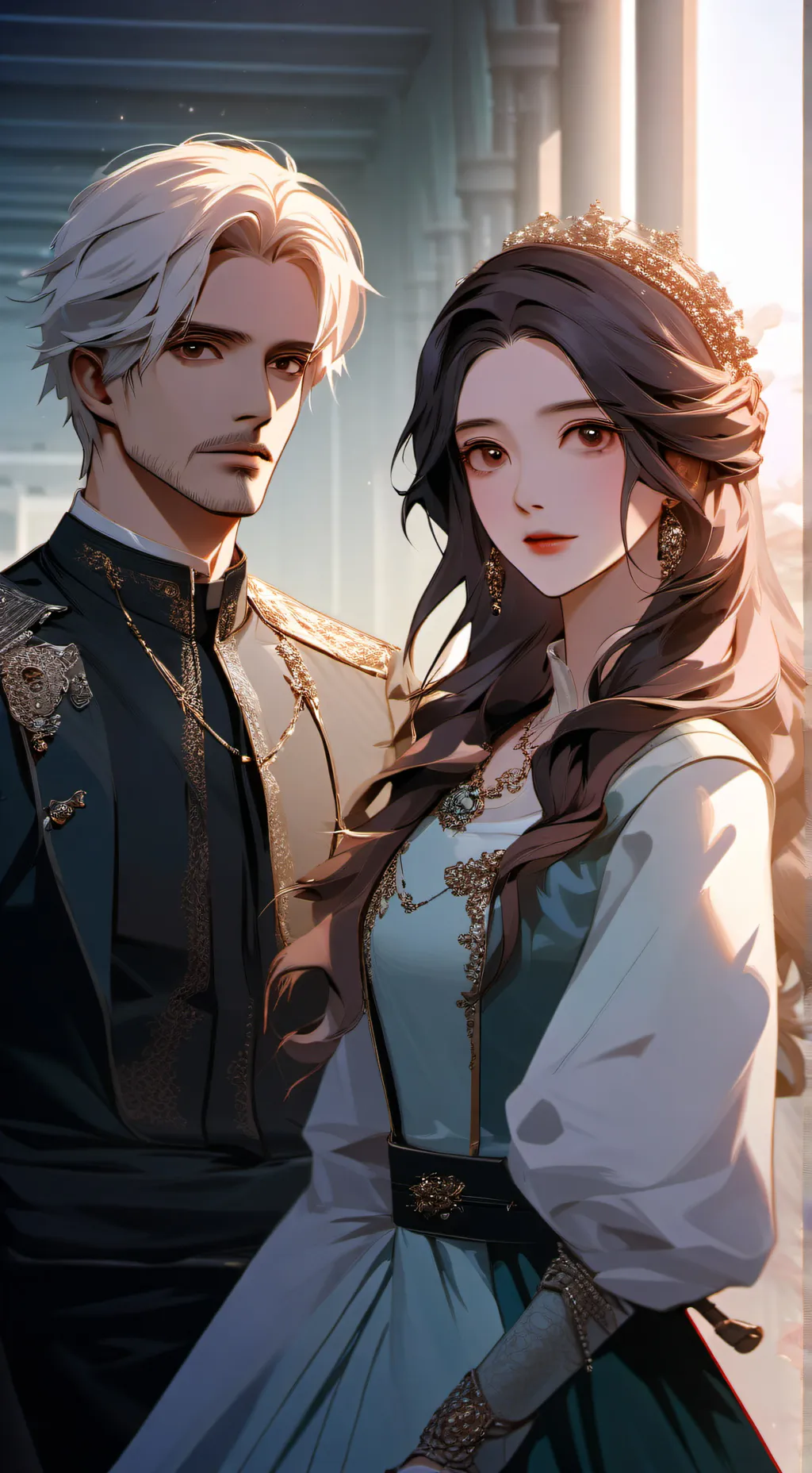 ai character: Royalty family  background