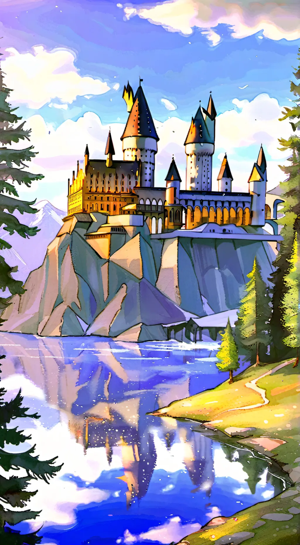 ai character: hogwarts  background