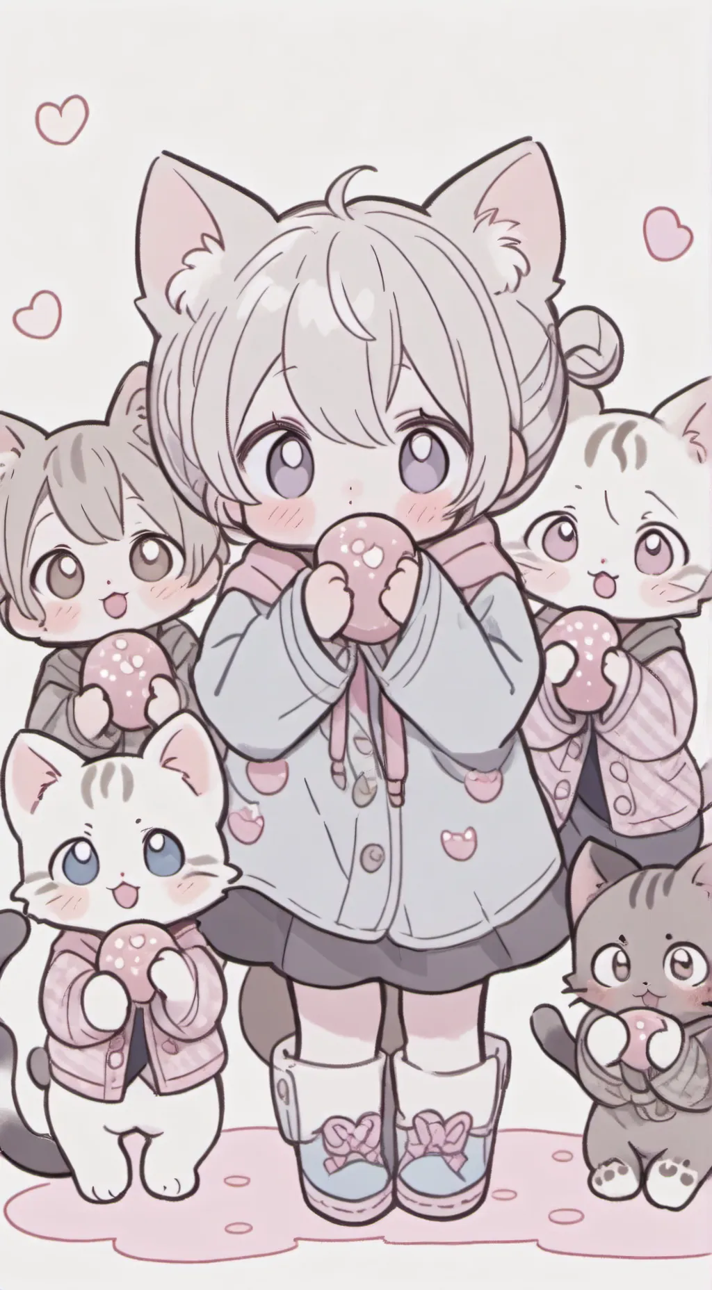 ai character: Hermanos gato background