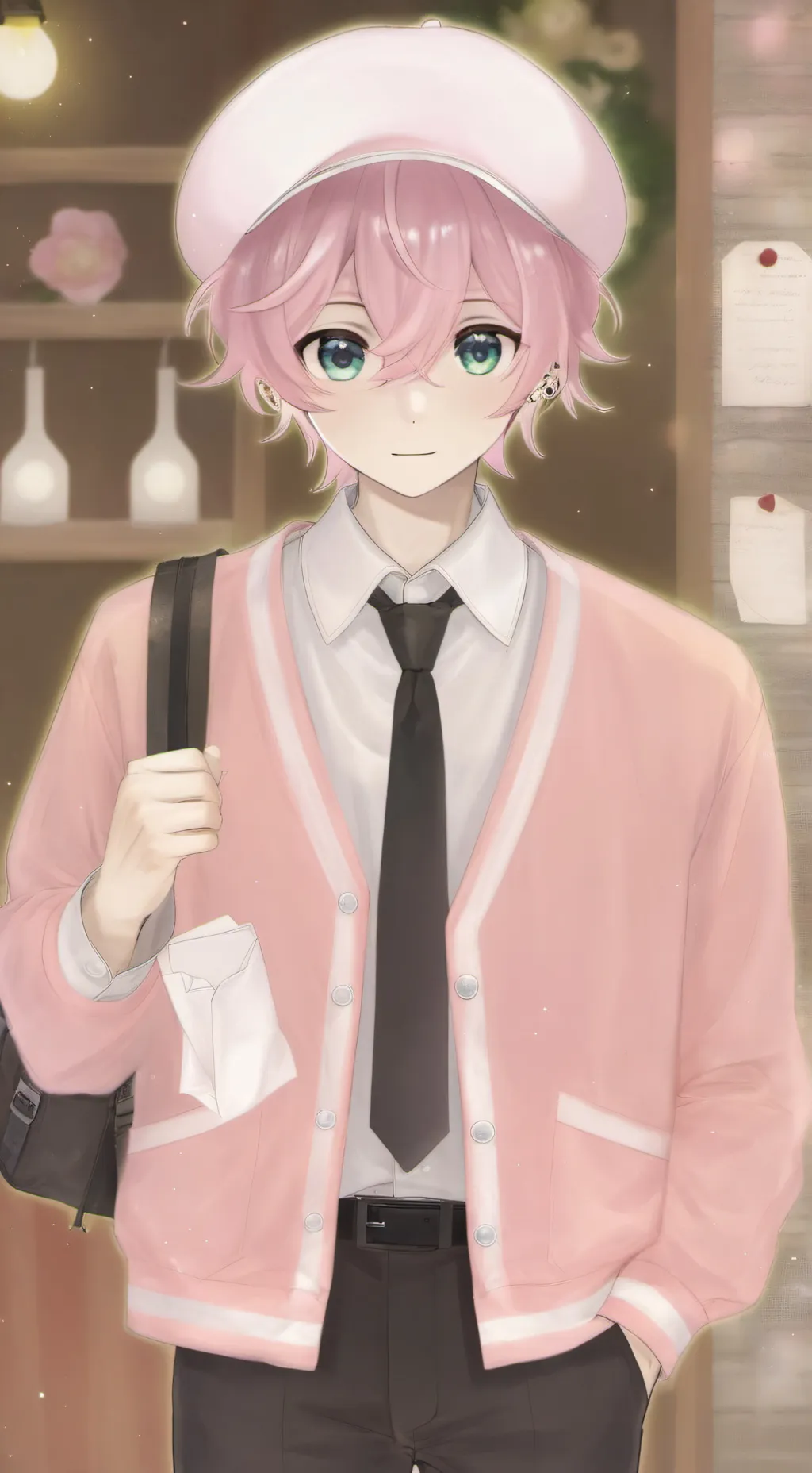 ai character: showa background