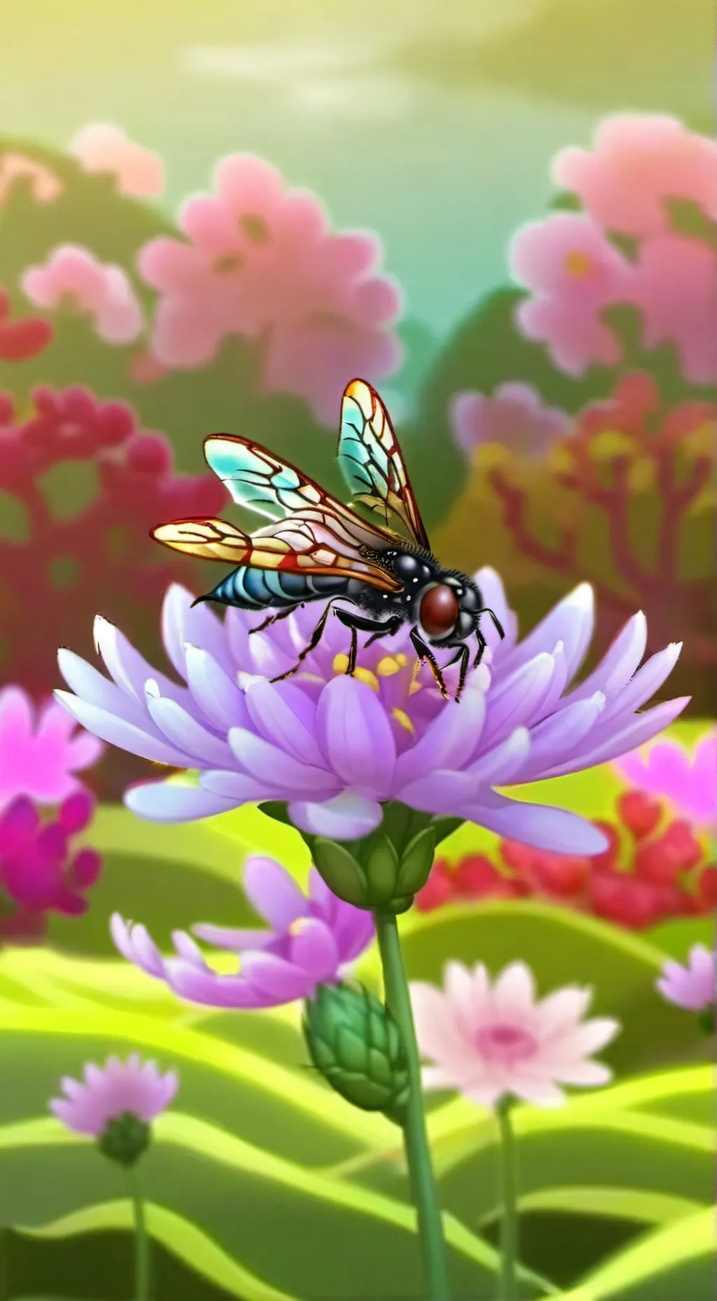 ai character: bee background