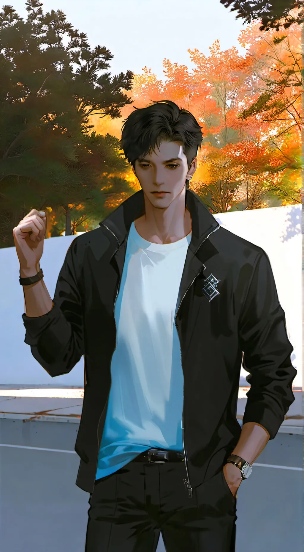 ai character: luck background