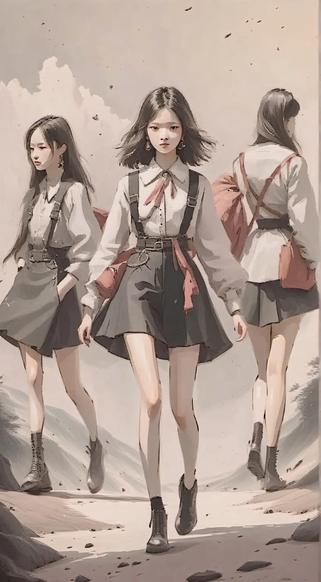 ai character: les Black Pink background