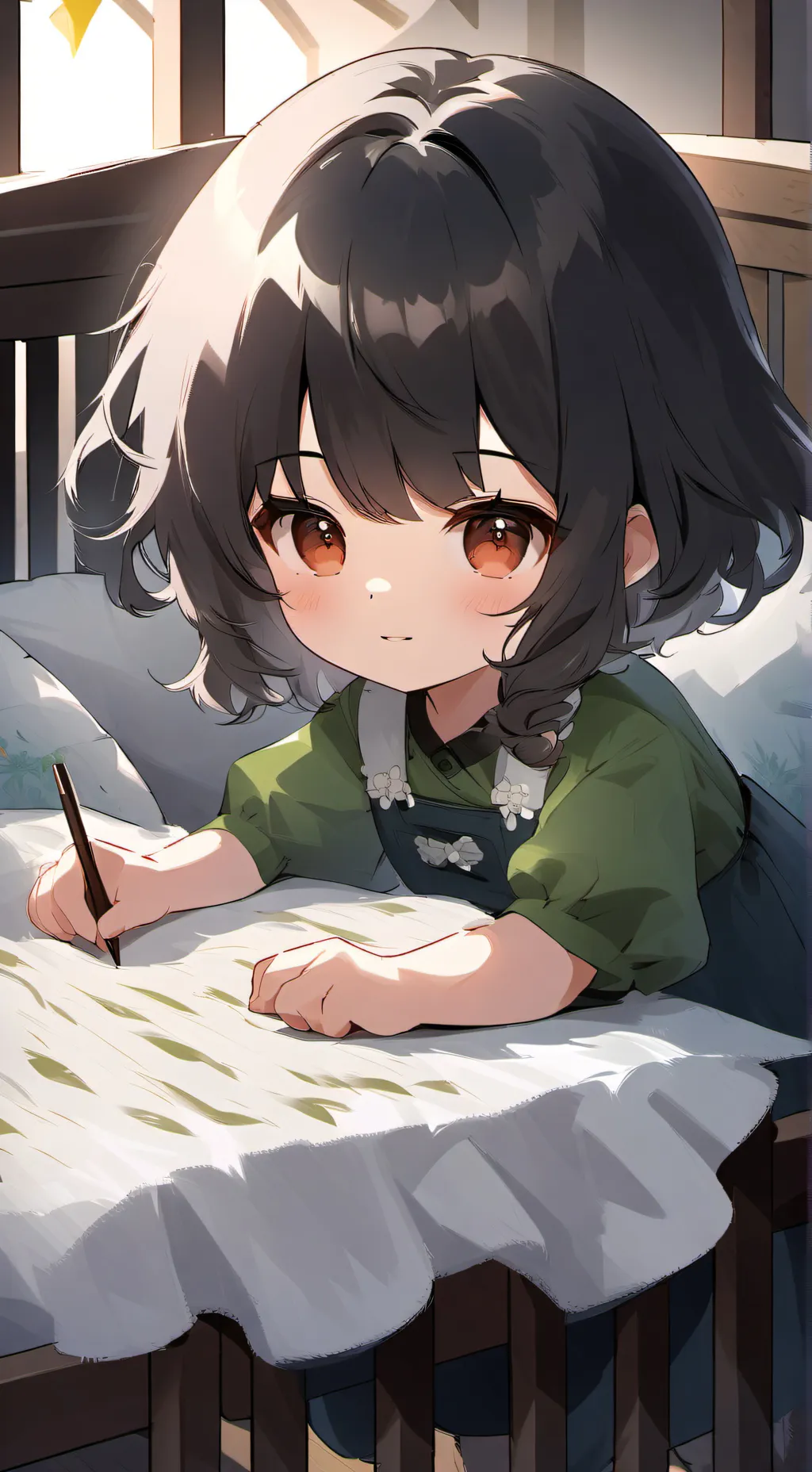 ai character: ur kid  background