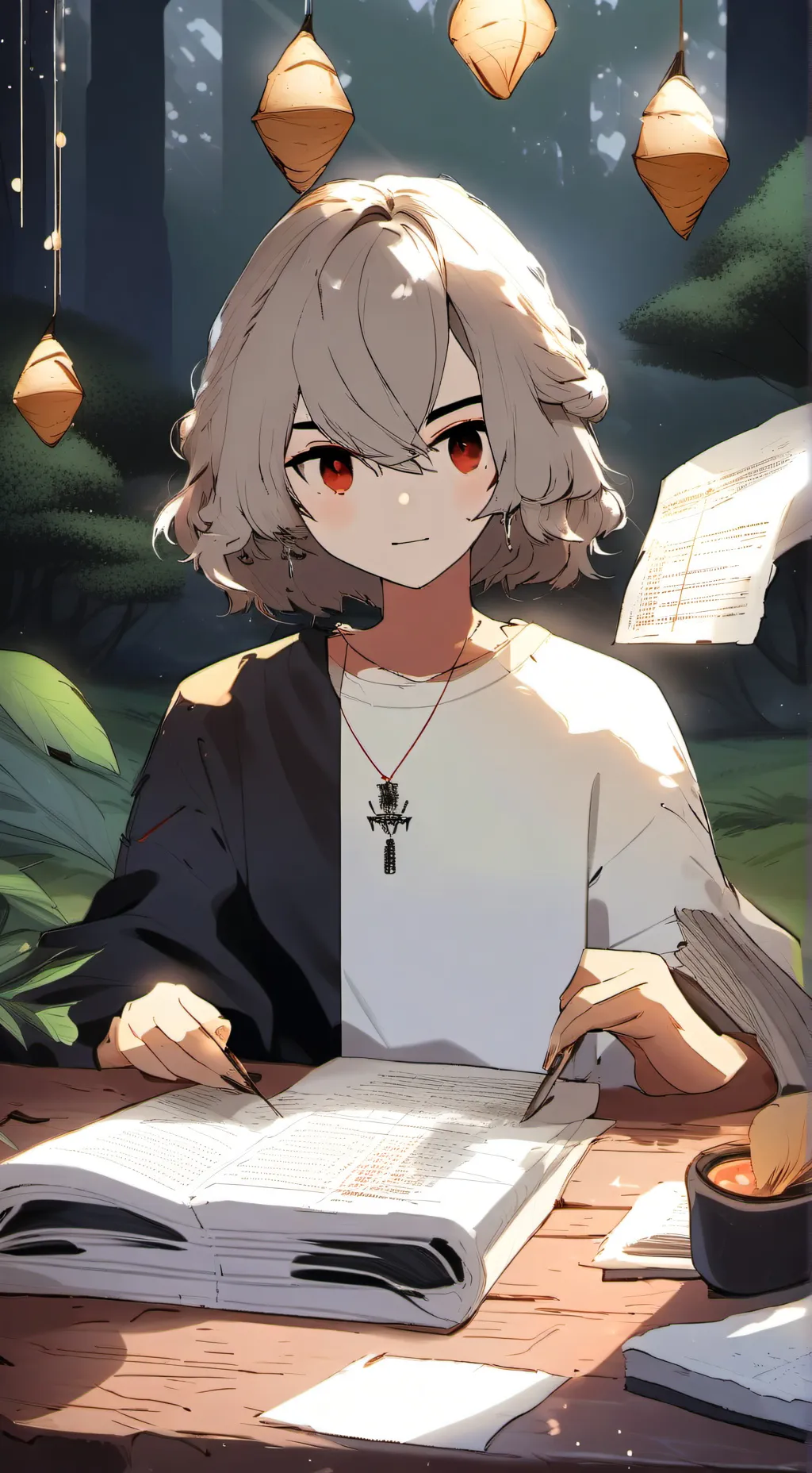 ai character: shadow background