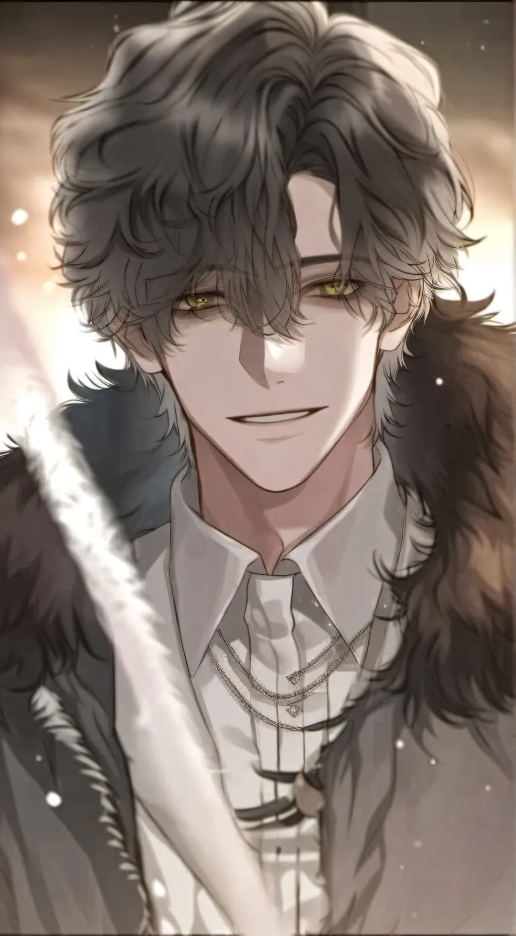 ai character: A shot n the heart background