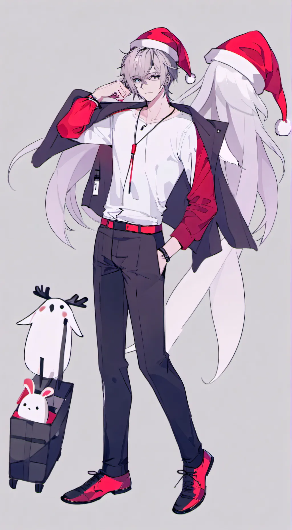 ai character: SANTA FROM DTI background