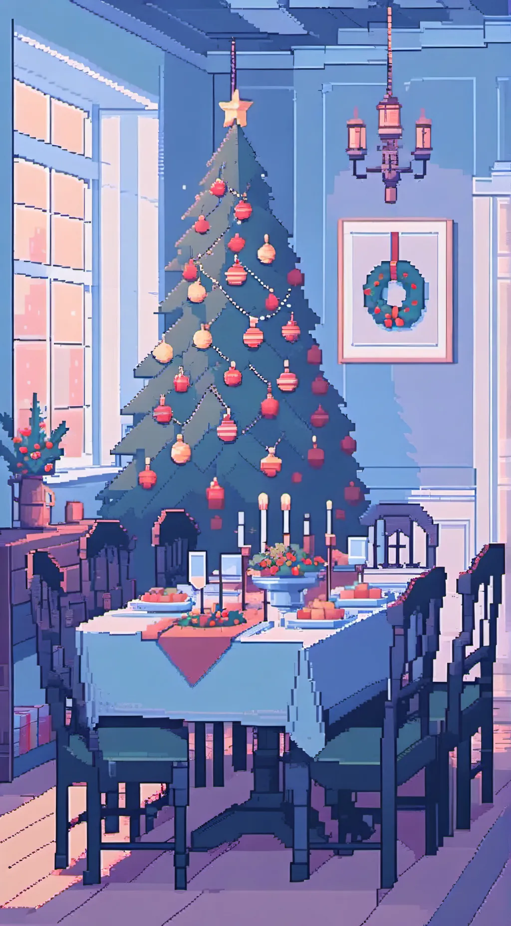 ai character: Christmas Day background