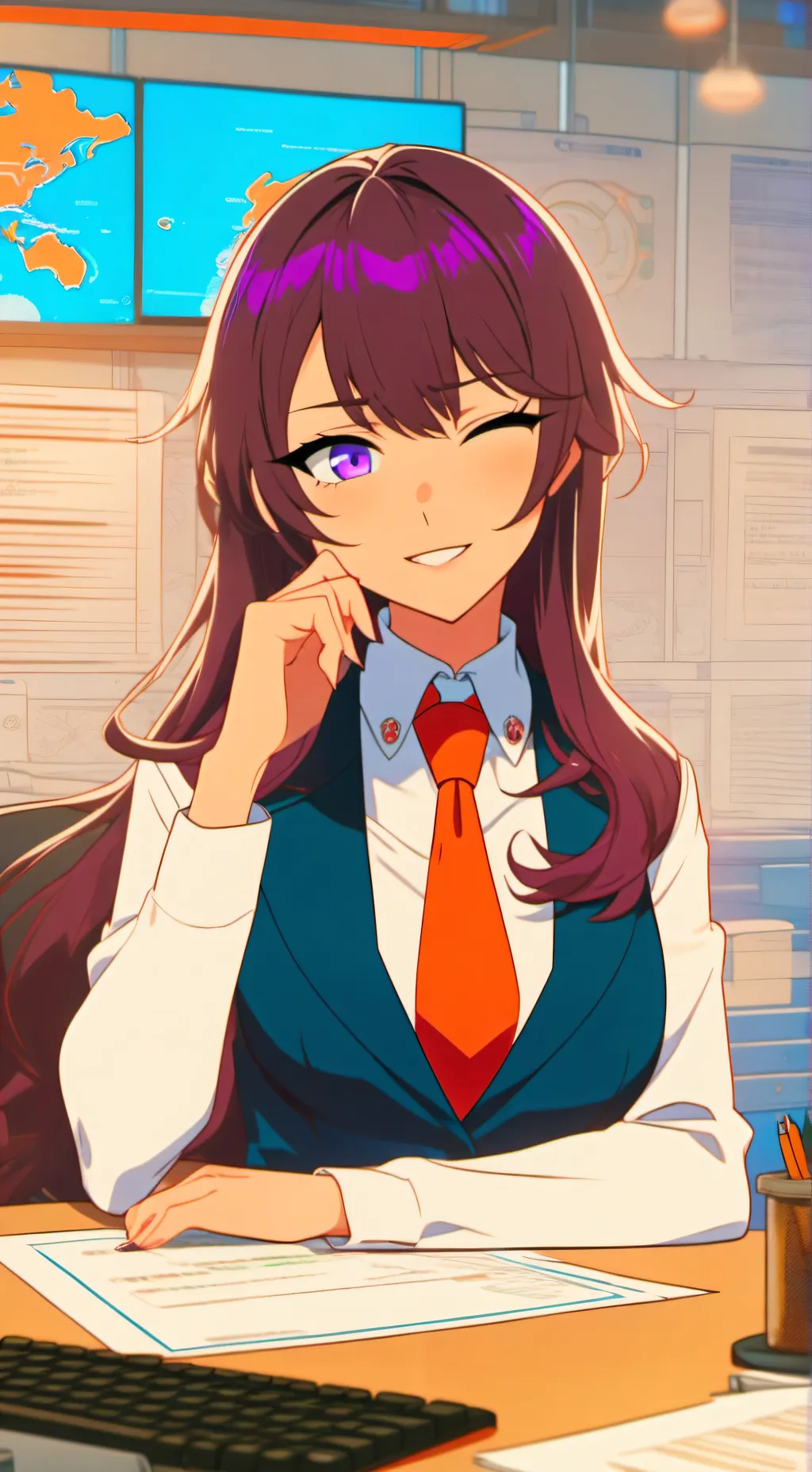 ai character: Akiko background