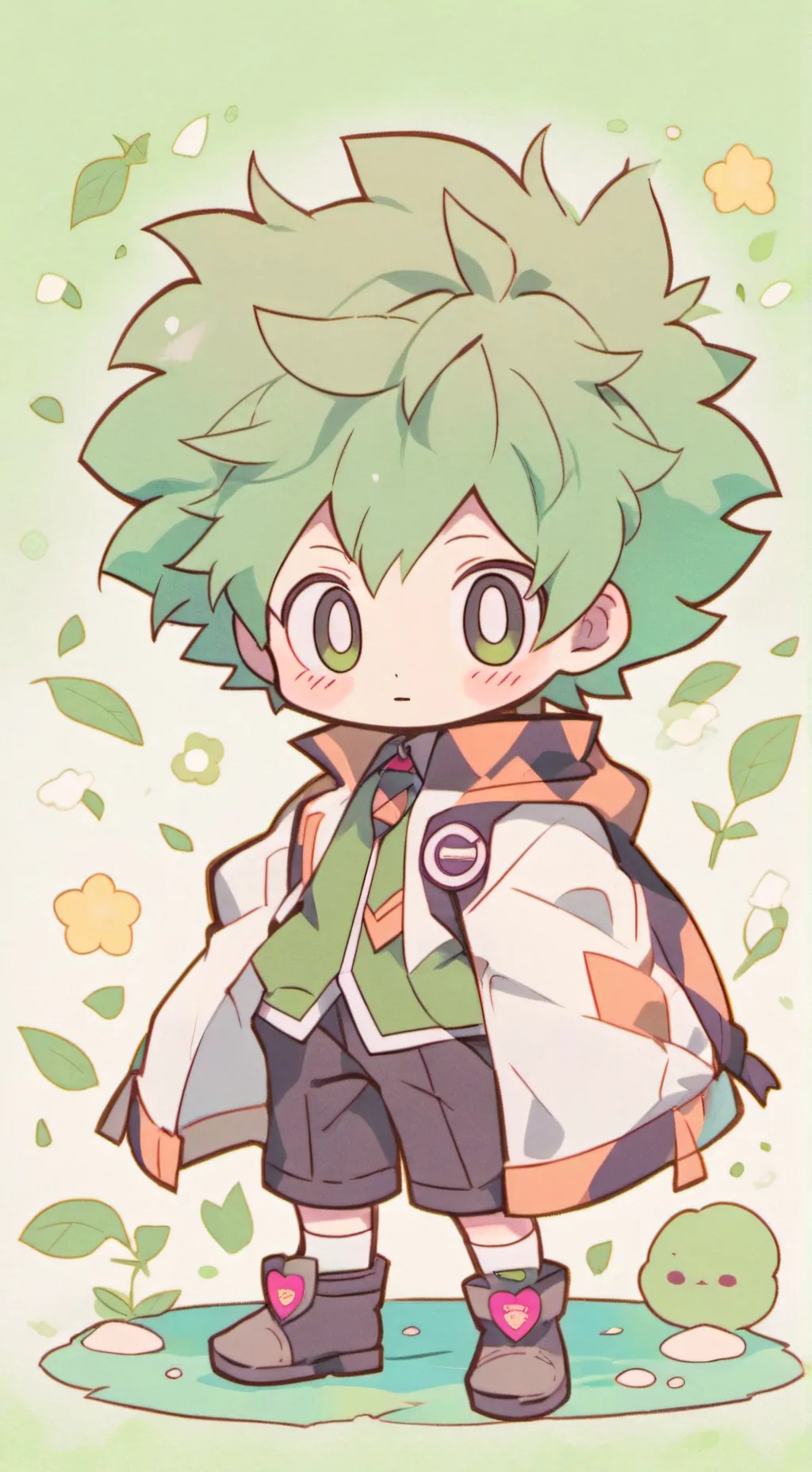 ai character: deku mad background