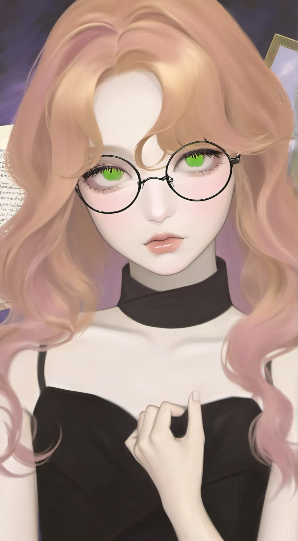 ai character: Paisley background