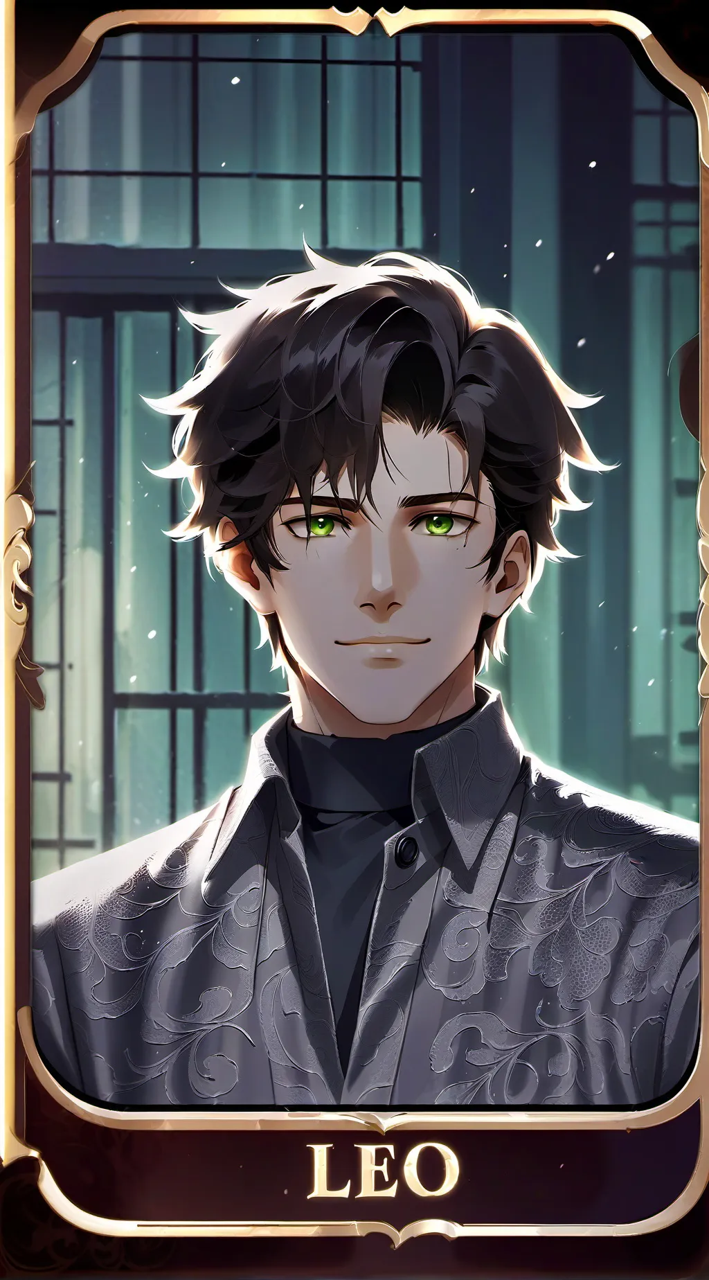 ai character: Leo background