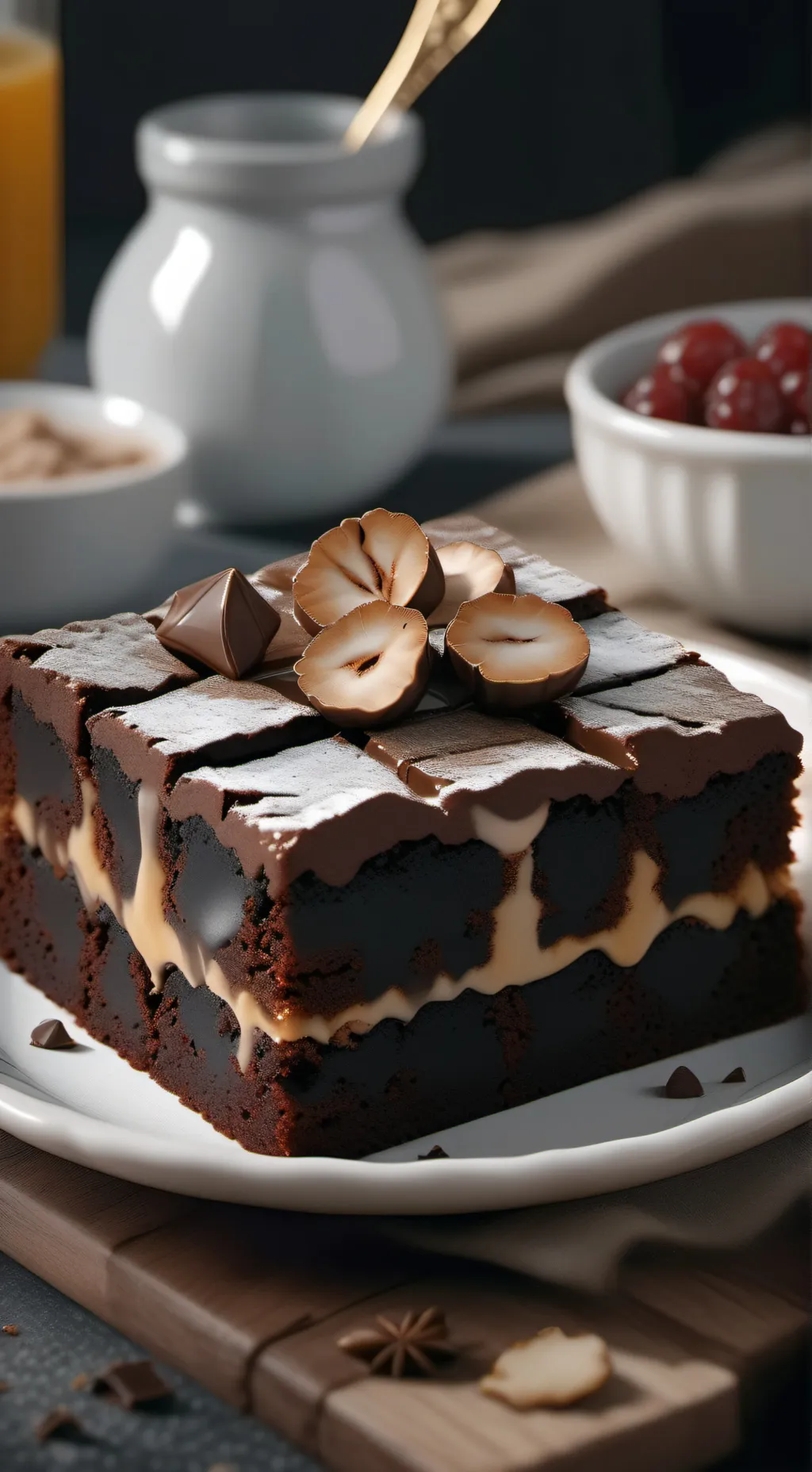 ai character: brownie God background