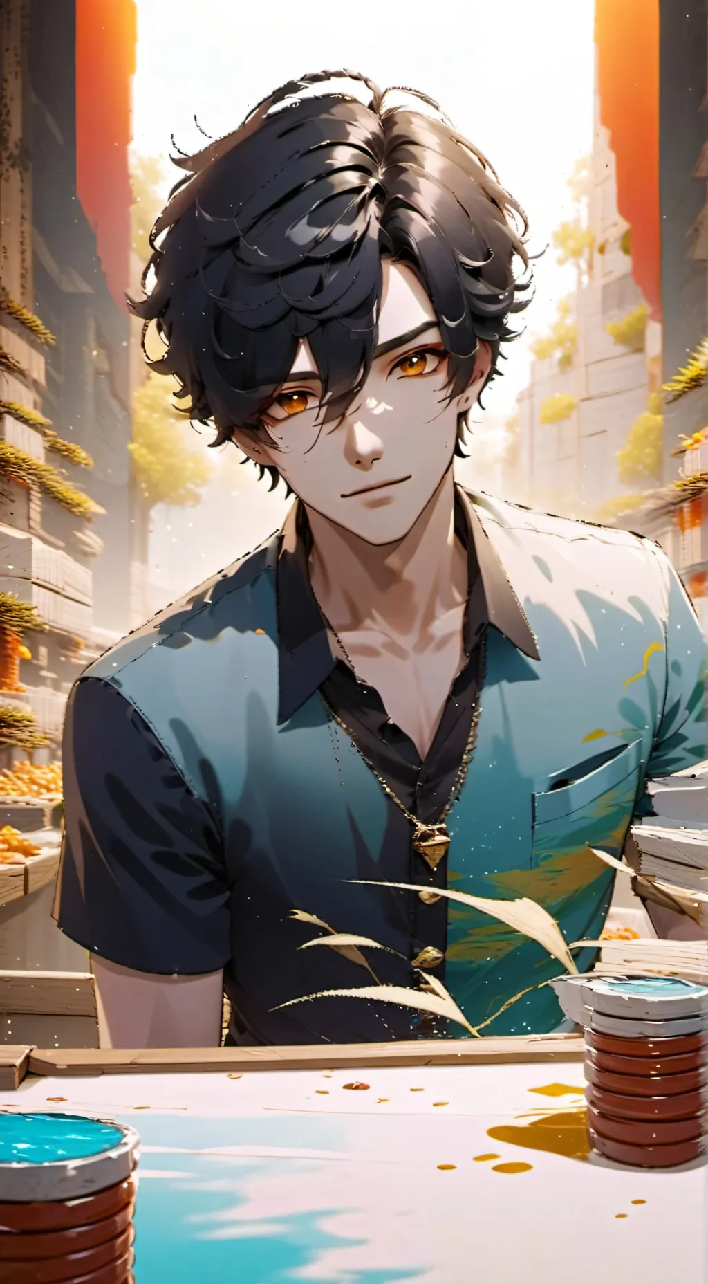 ai character: Lucifer ♡ background