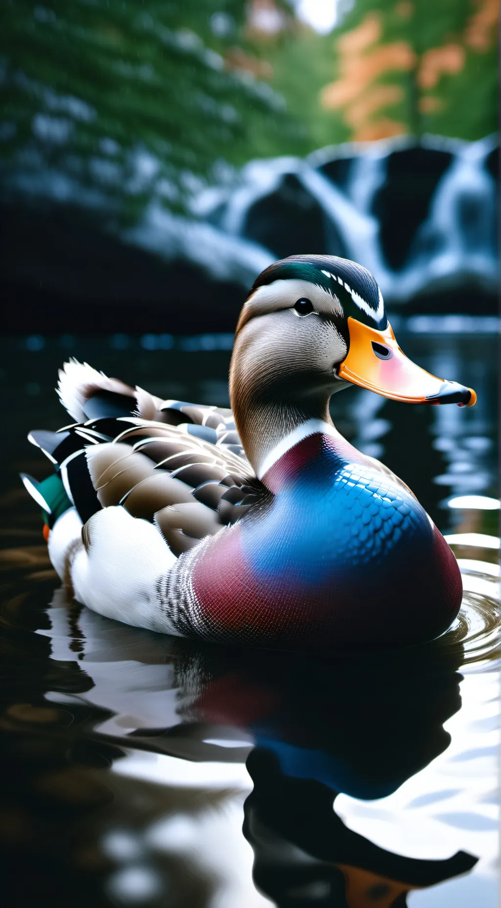 ai character: poplar talking duc background