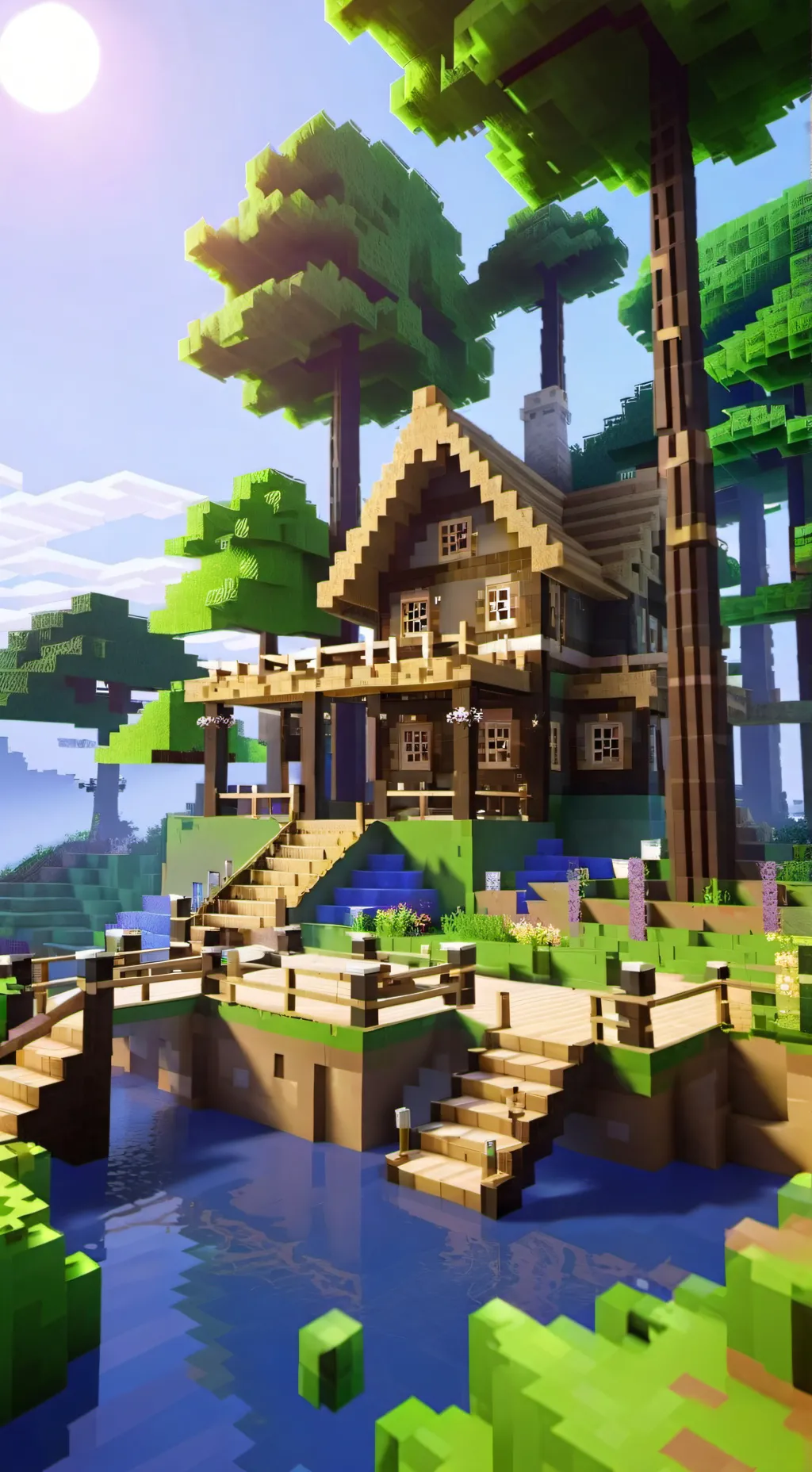 ai character: 🪓Minecraft🪓 background