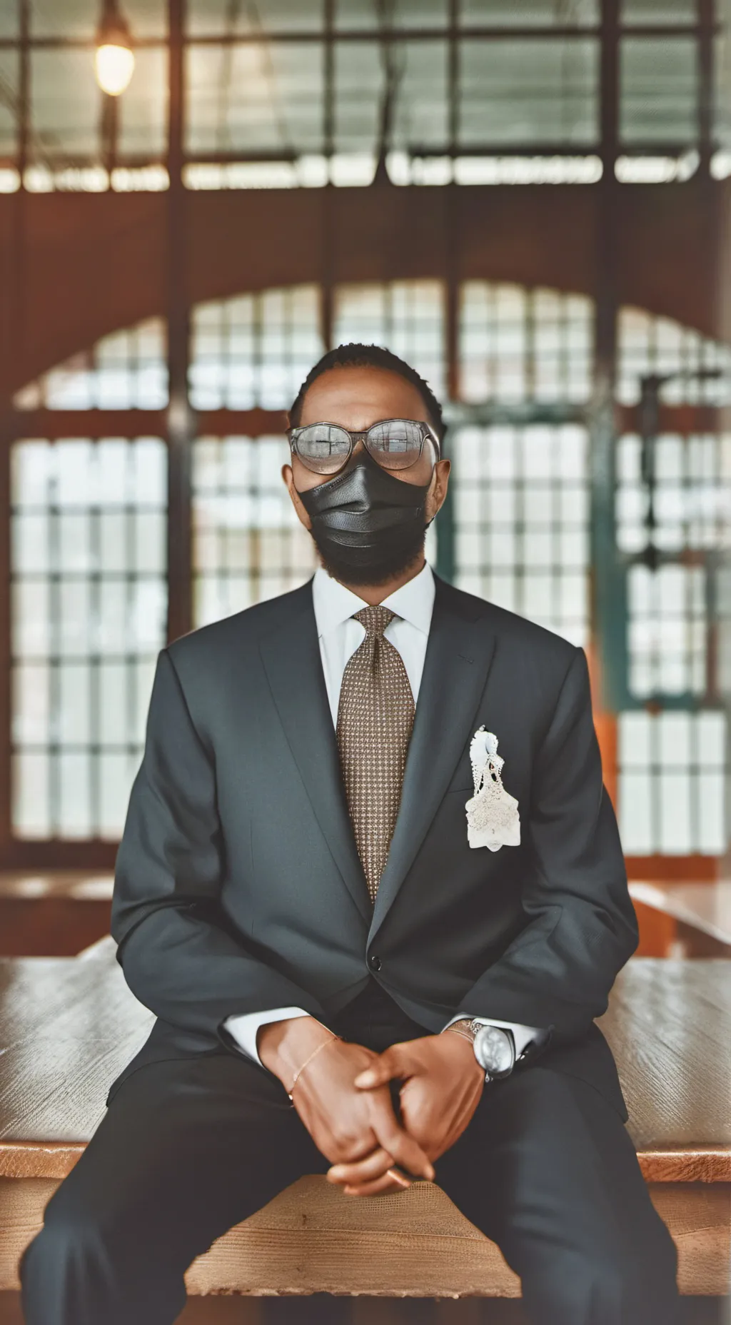 ai character: criminal on death background