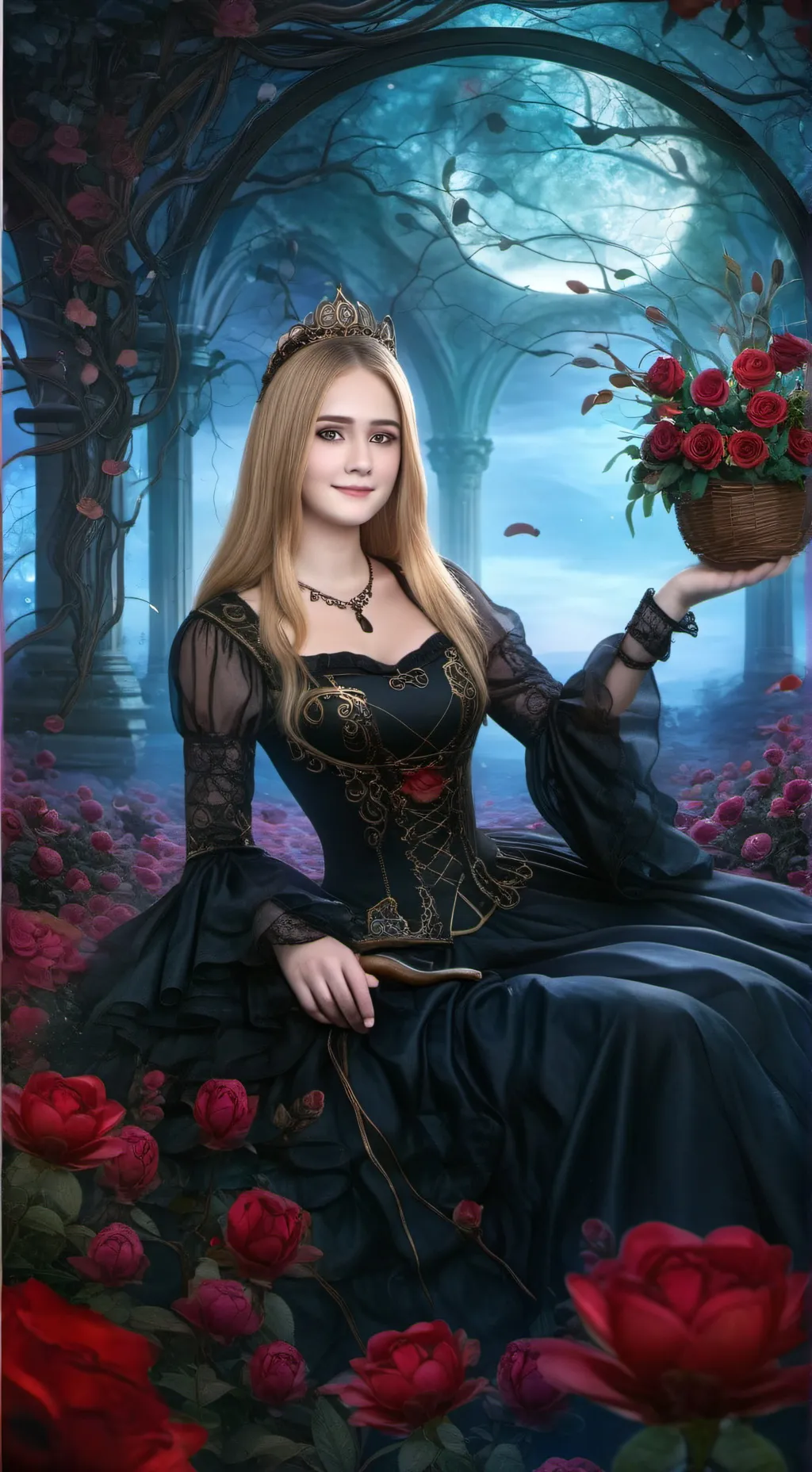 ai character: victoria barbara background