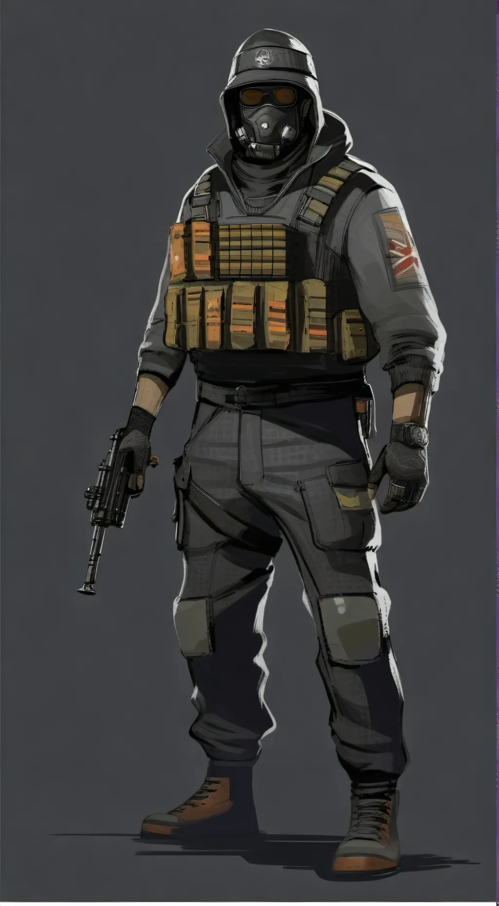 ai character: ghost  background