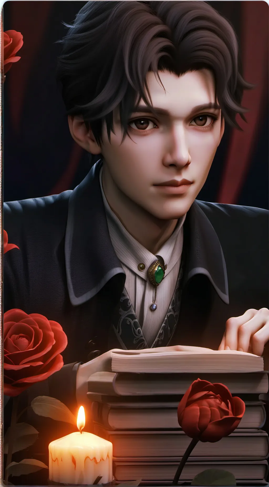 ai character: doni  Federico Sil background