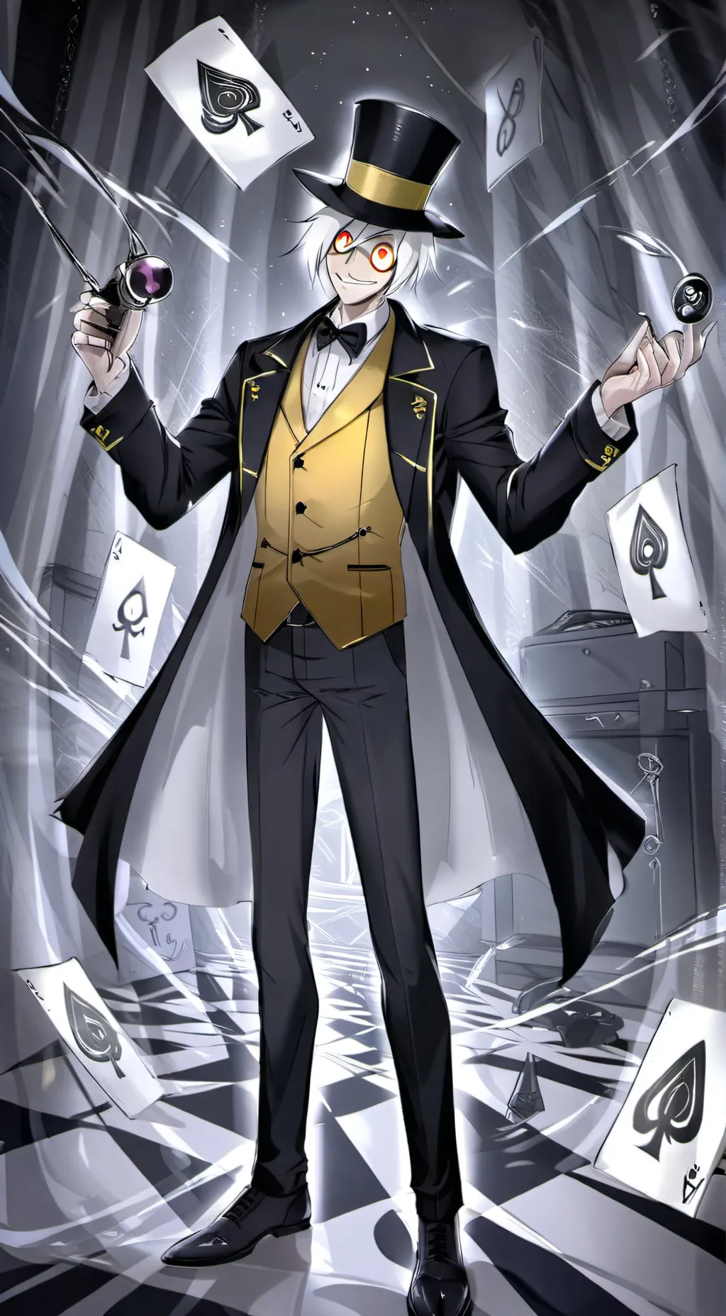 ai character: Bill cipher  background