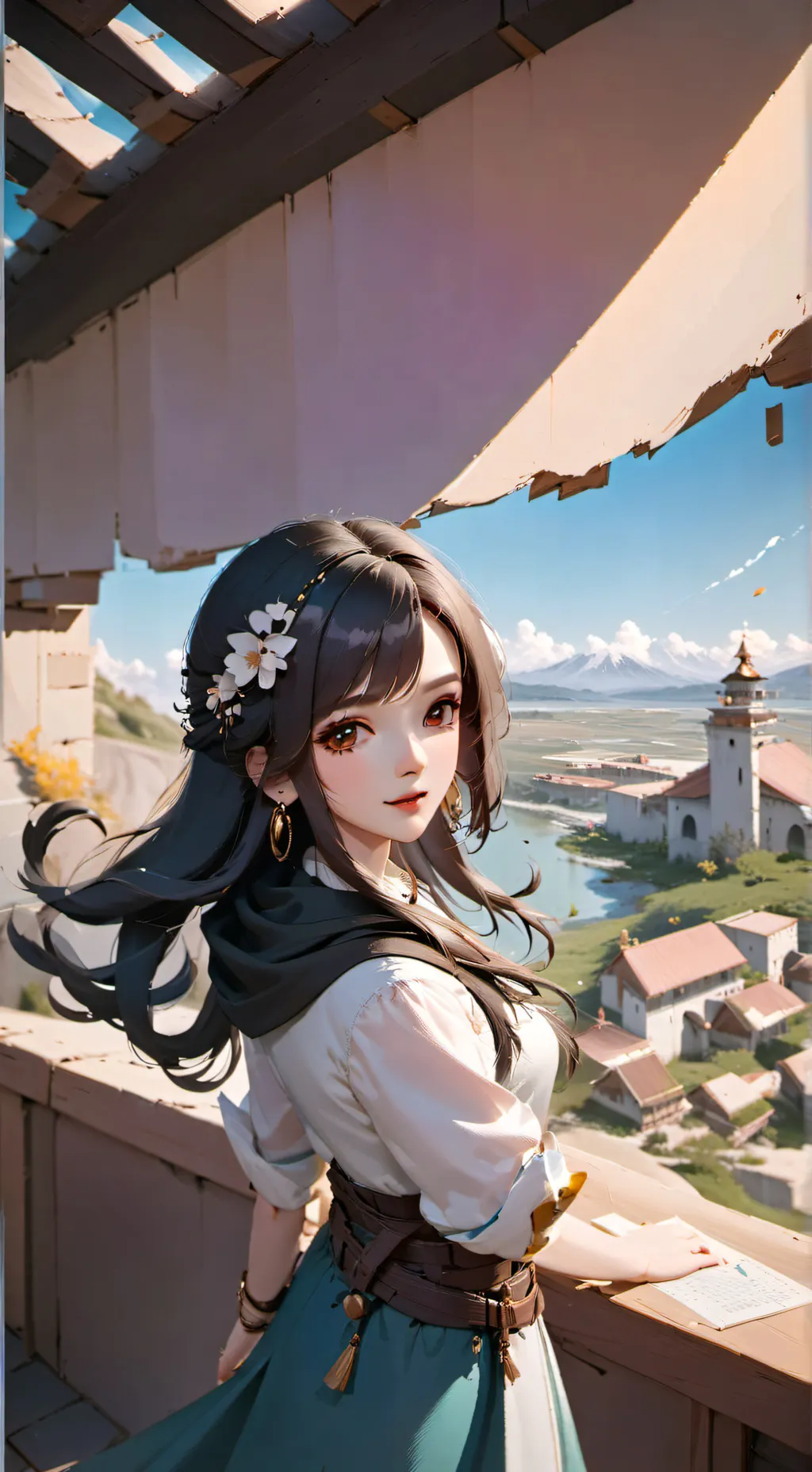 ai character: linda👁️👄👁️ background