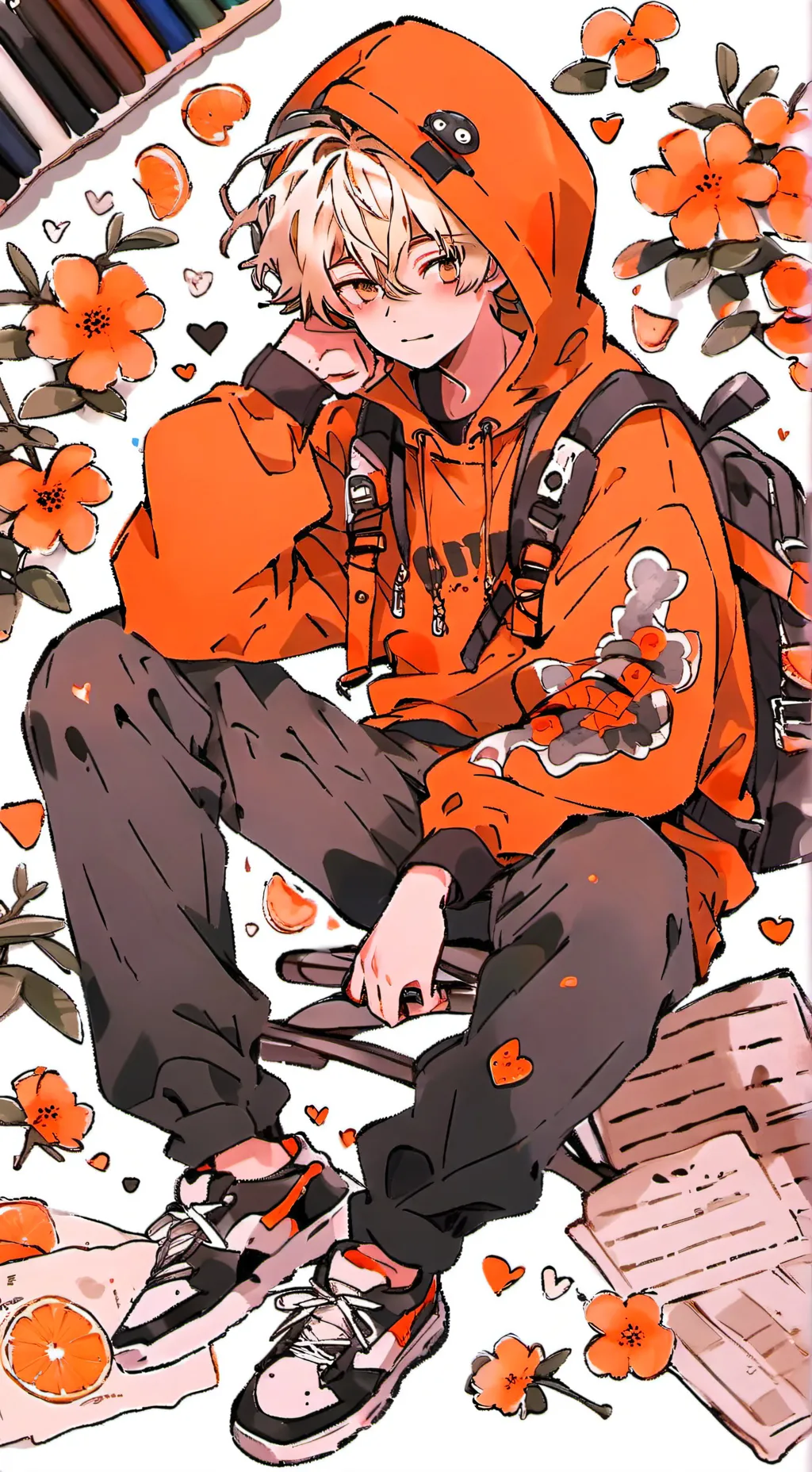 ai character: Orion Regan!! background