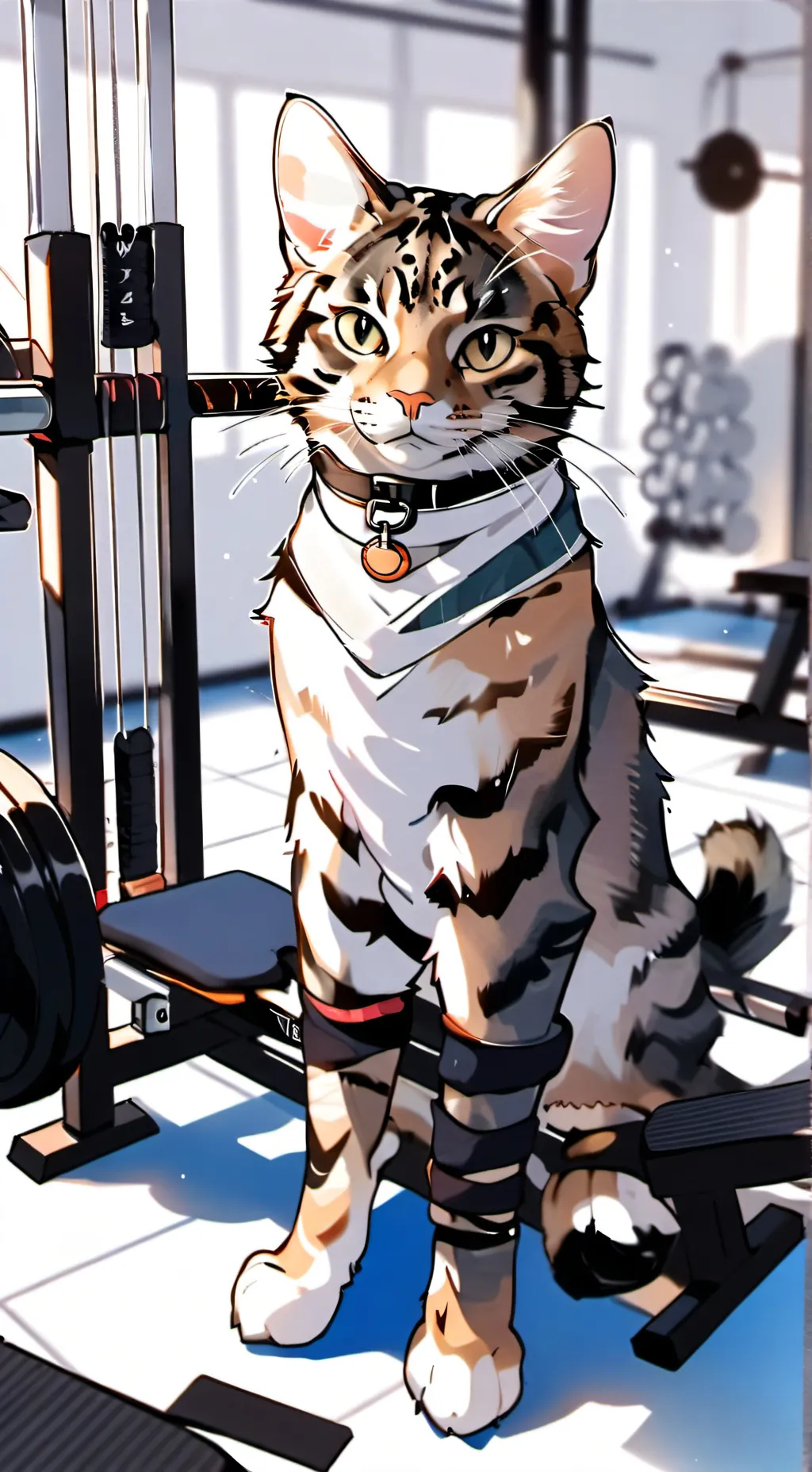 ai character: MuscleCat background