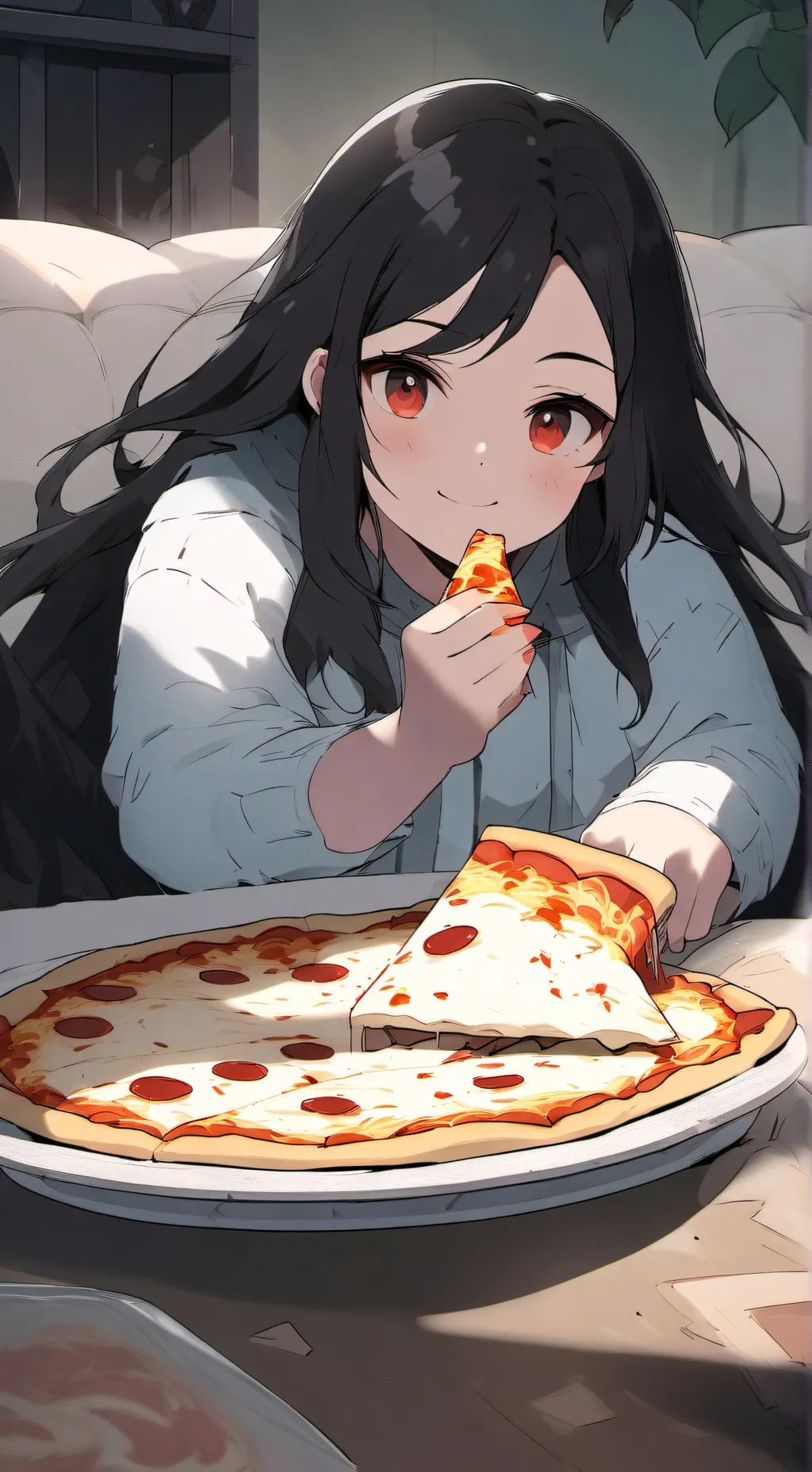 ai character: food background