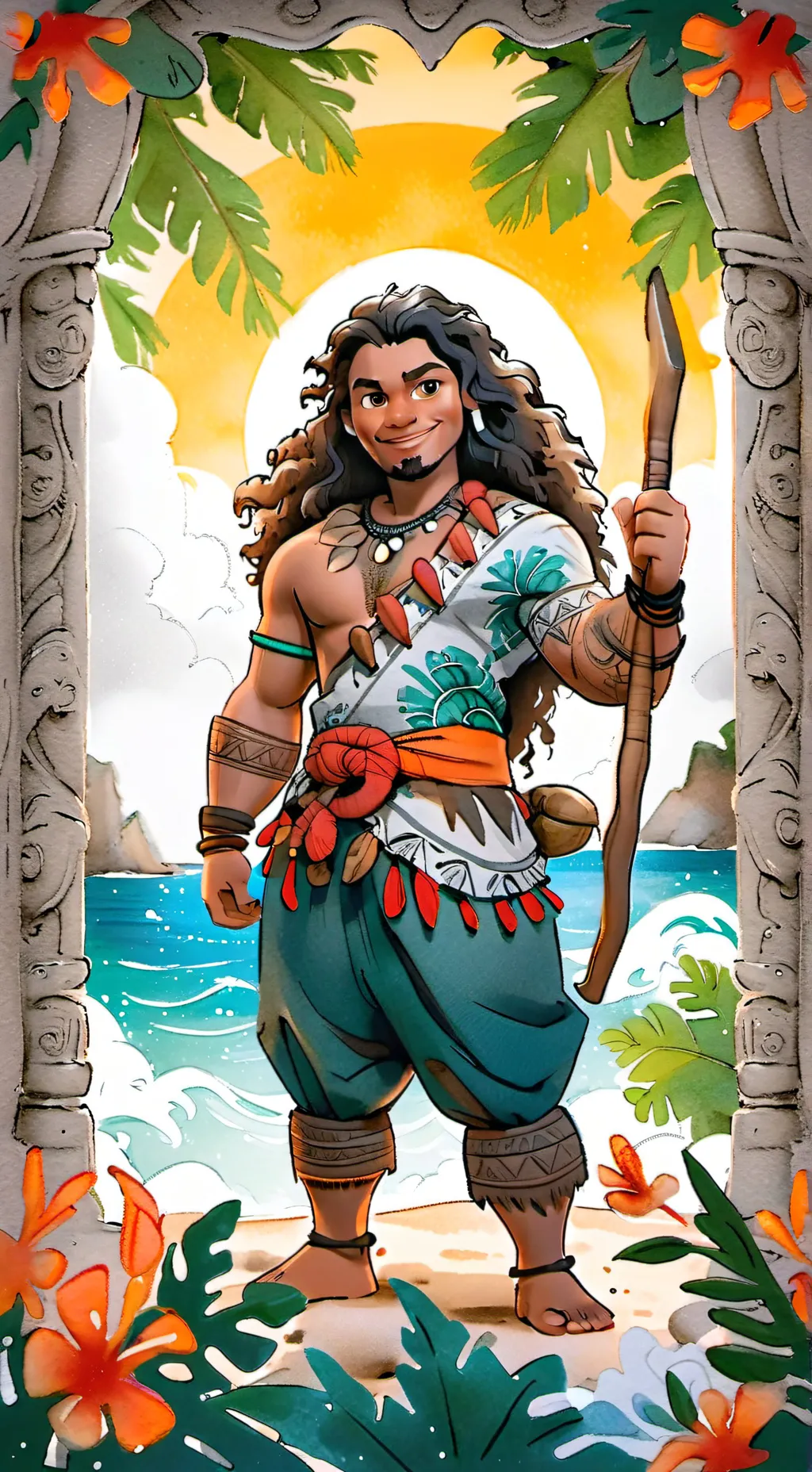 ai character: Moana rp background