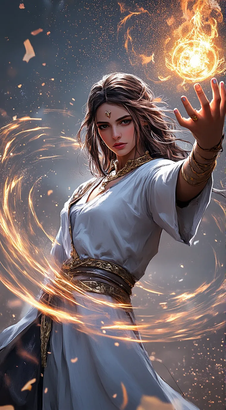 ai character: flama background