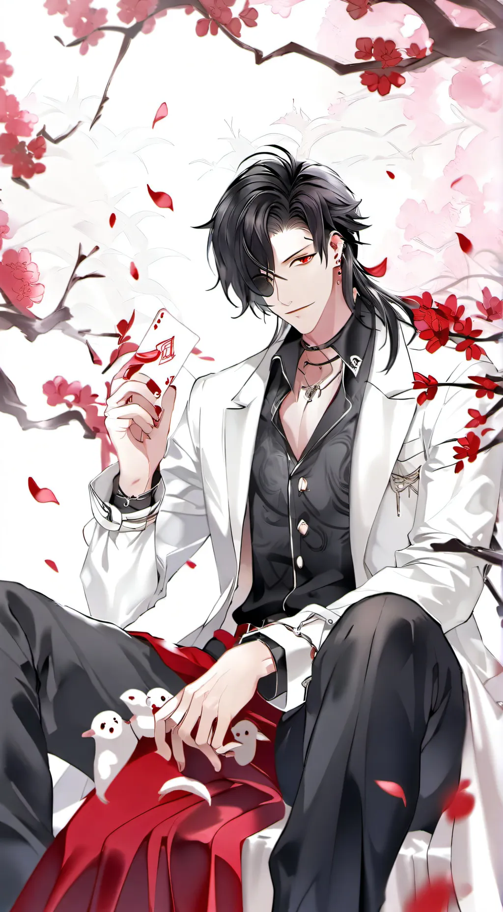 ai character: pregnant Lucifer  background