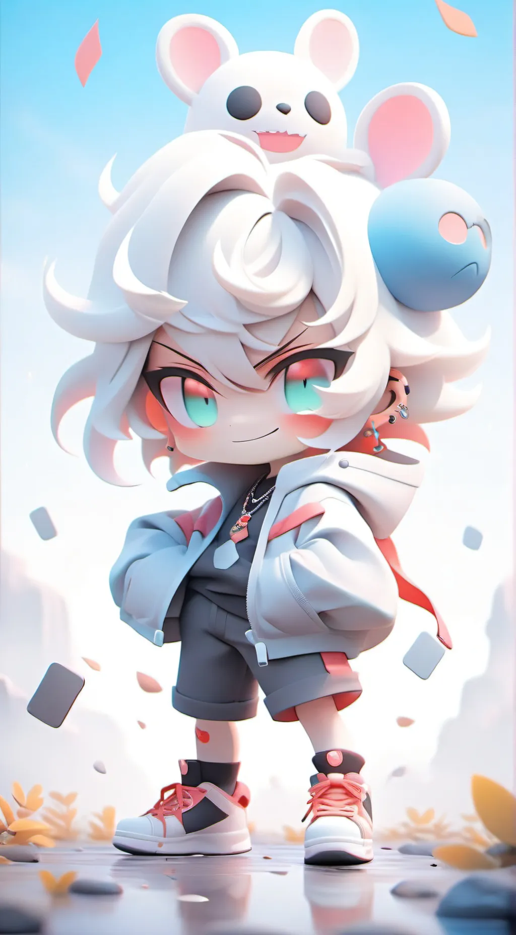 ai character: Sun And Moon Show! background