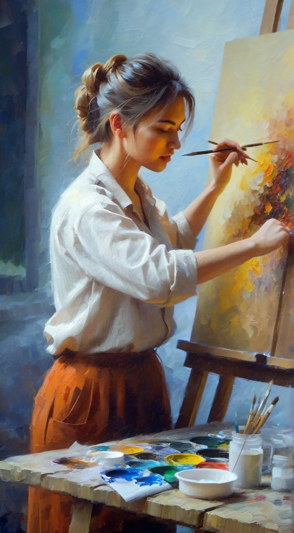 ai character: Elara background