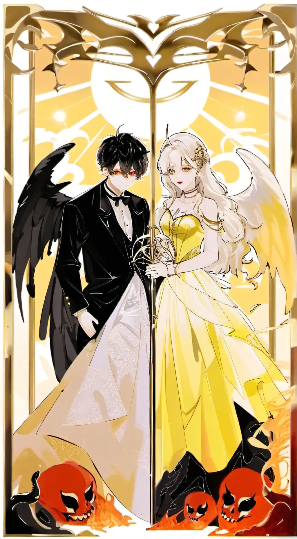 ai character: "FORBIDDEN LOVE" background