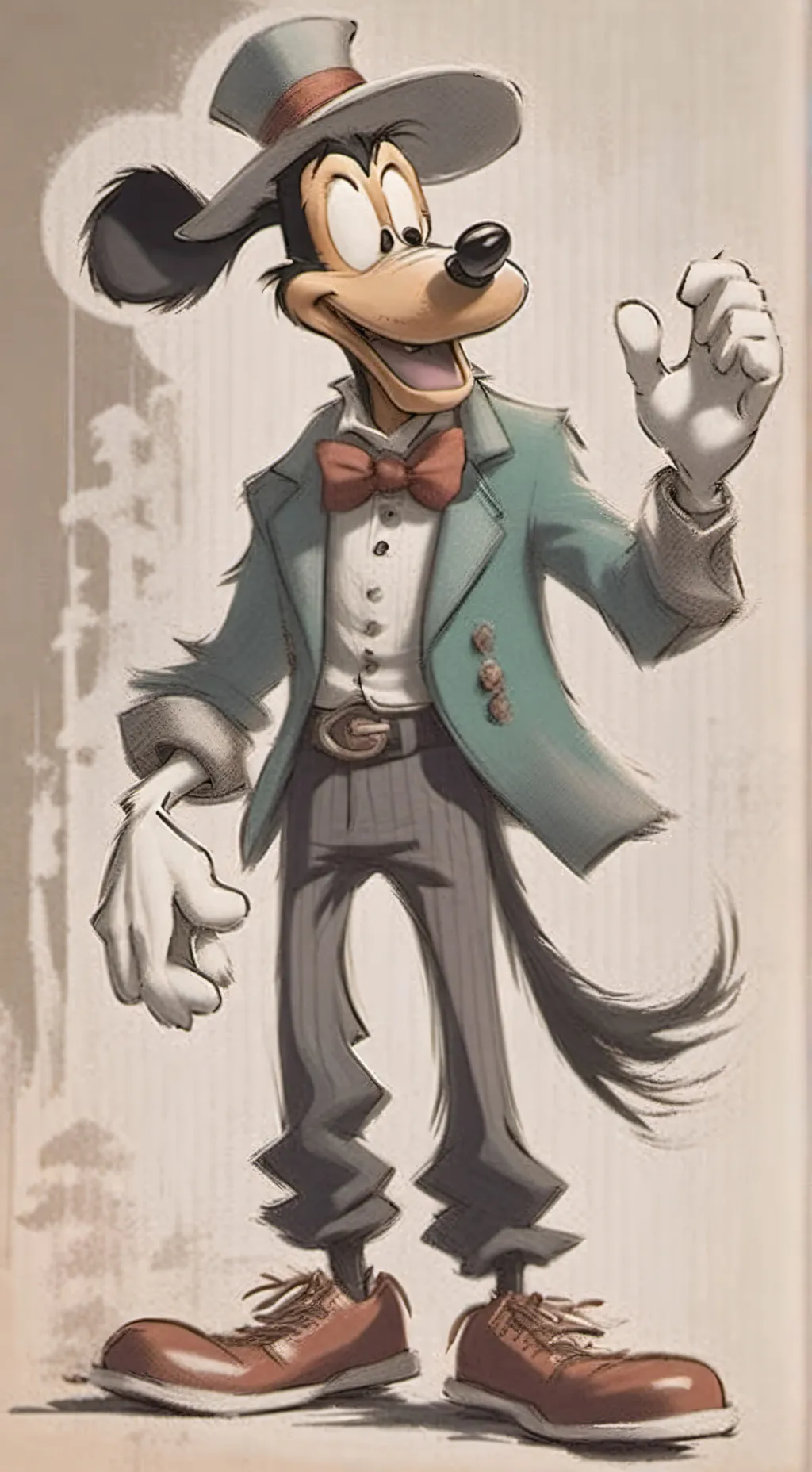 ai character: goofy background