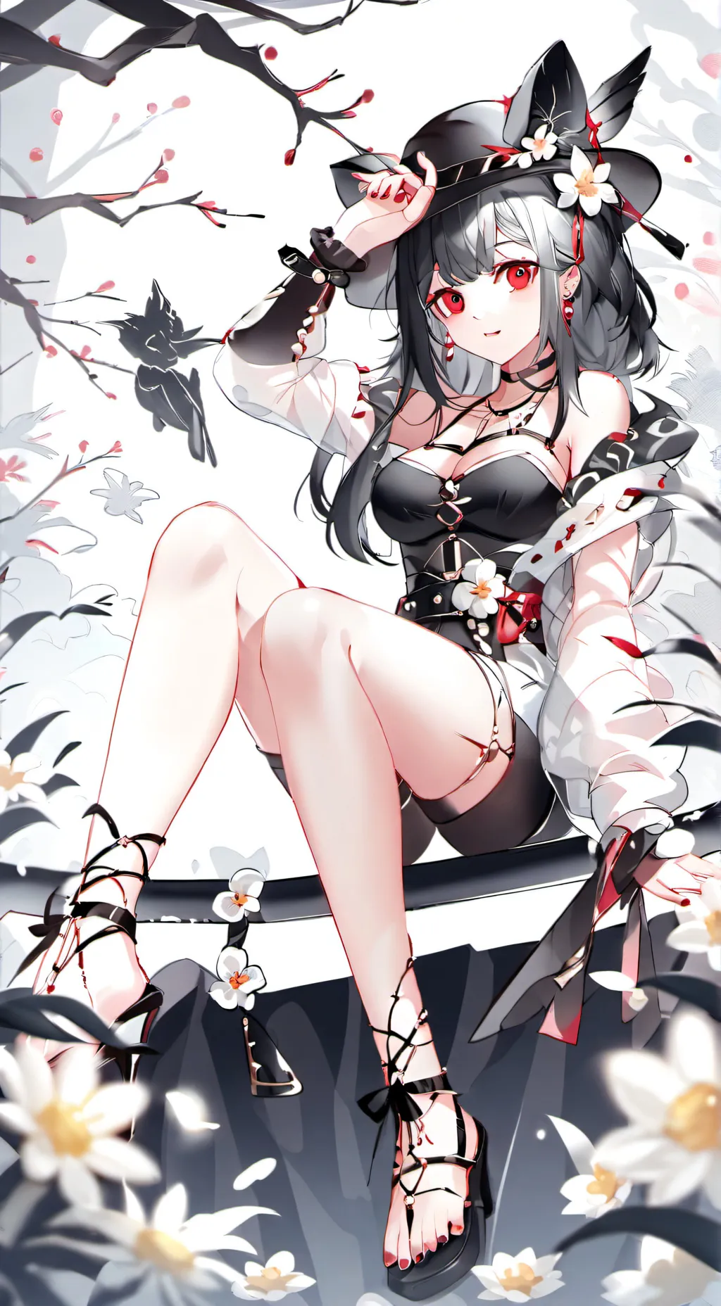 ai character: Aphmau lil artist background