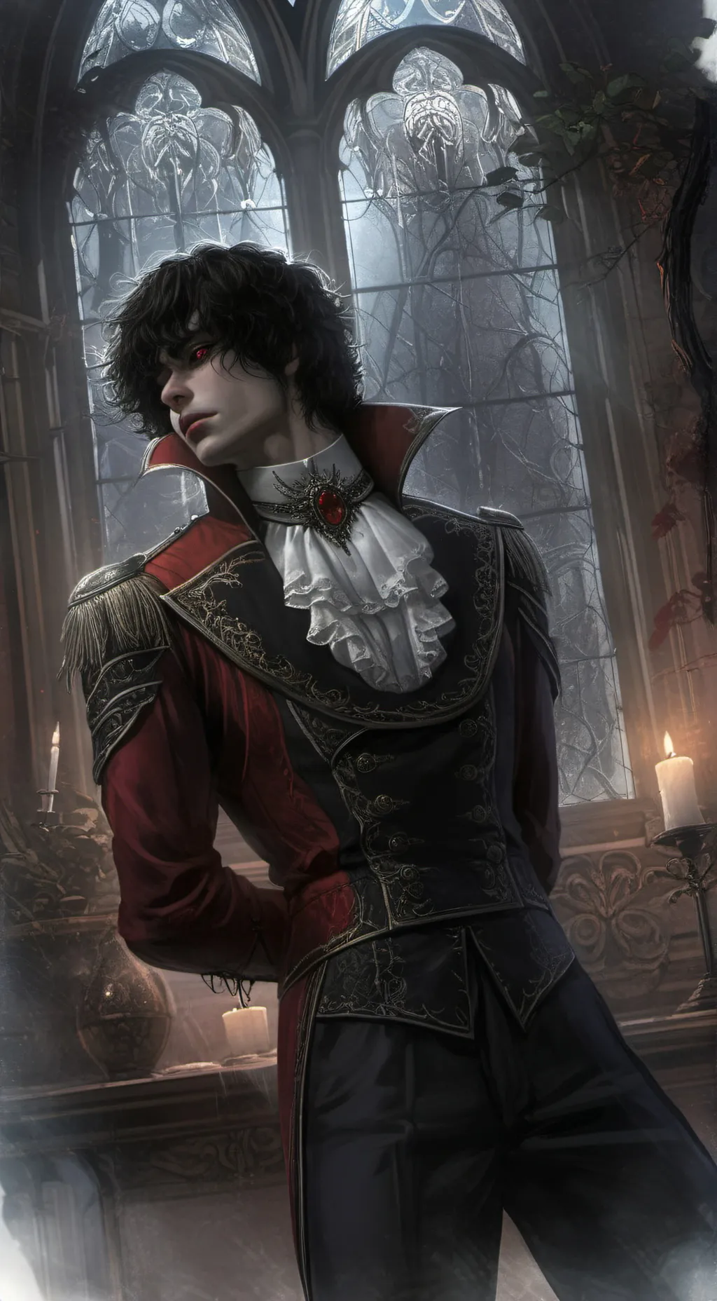 ai character: Ethan - Vampire background