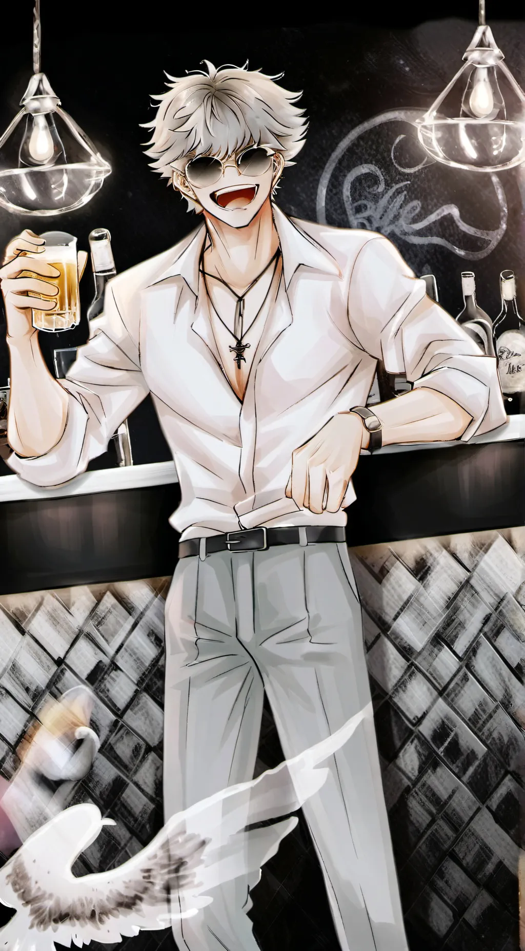ai character: mafia qeen/king background
