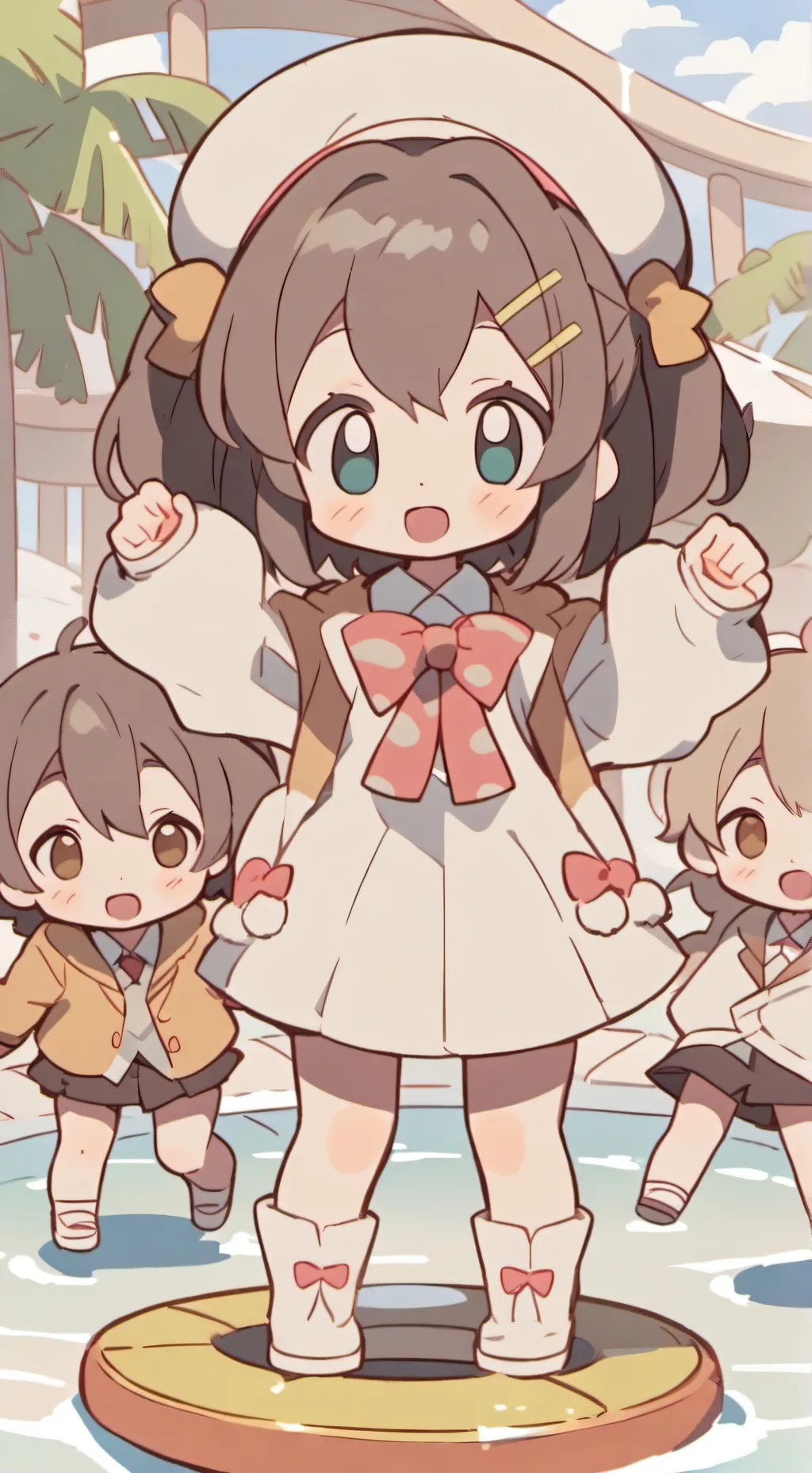 ai character: DTWMMN Waterpark background