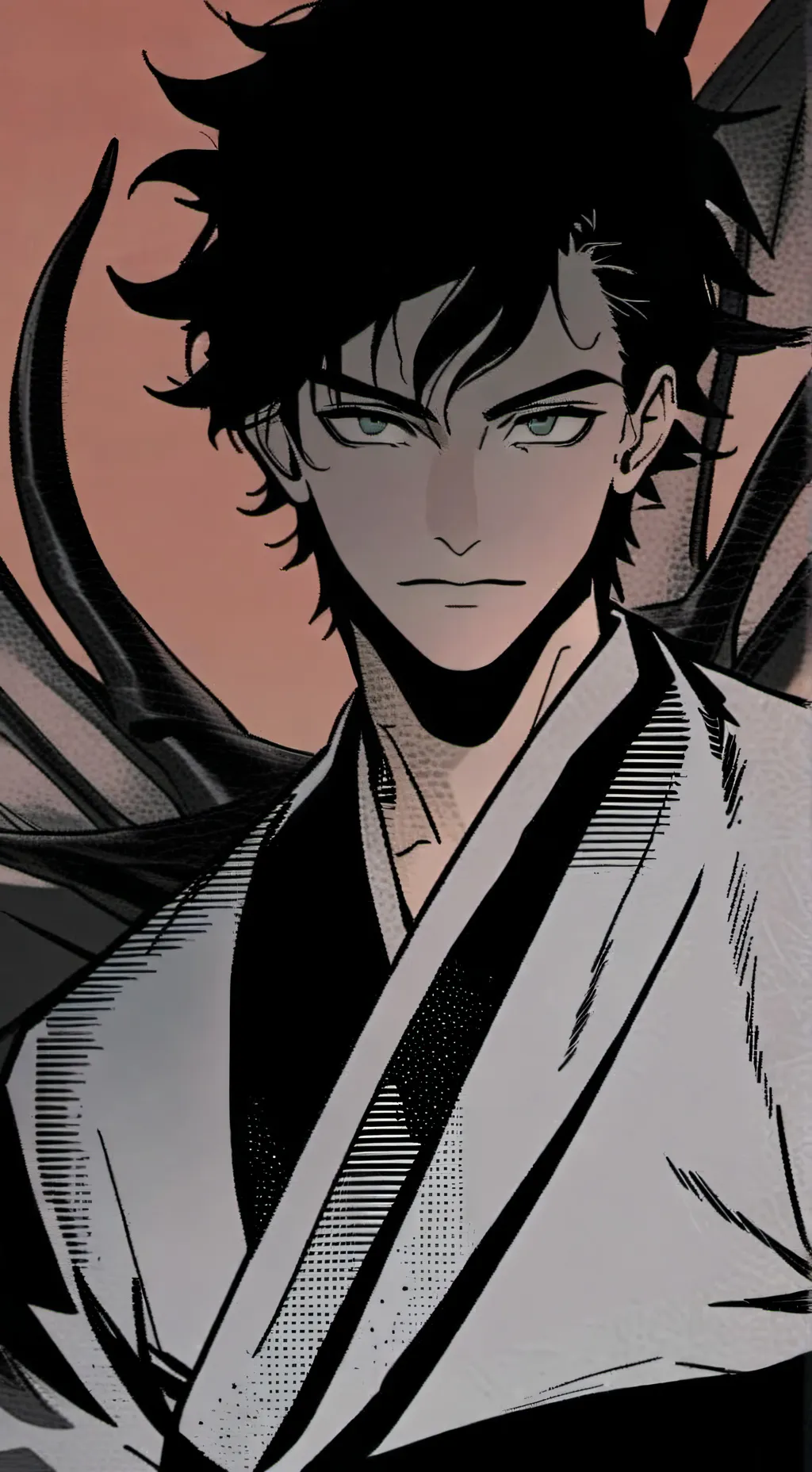 ai character: black dragon  background