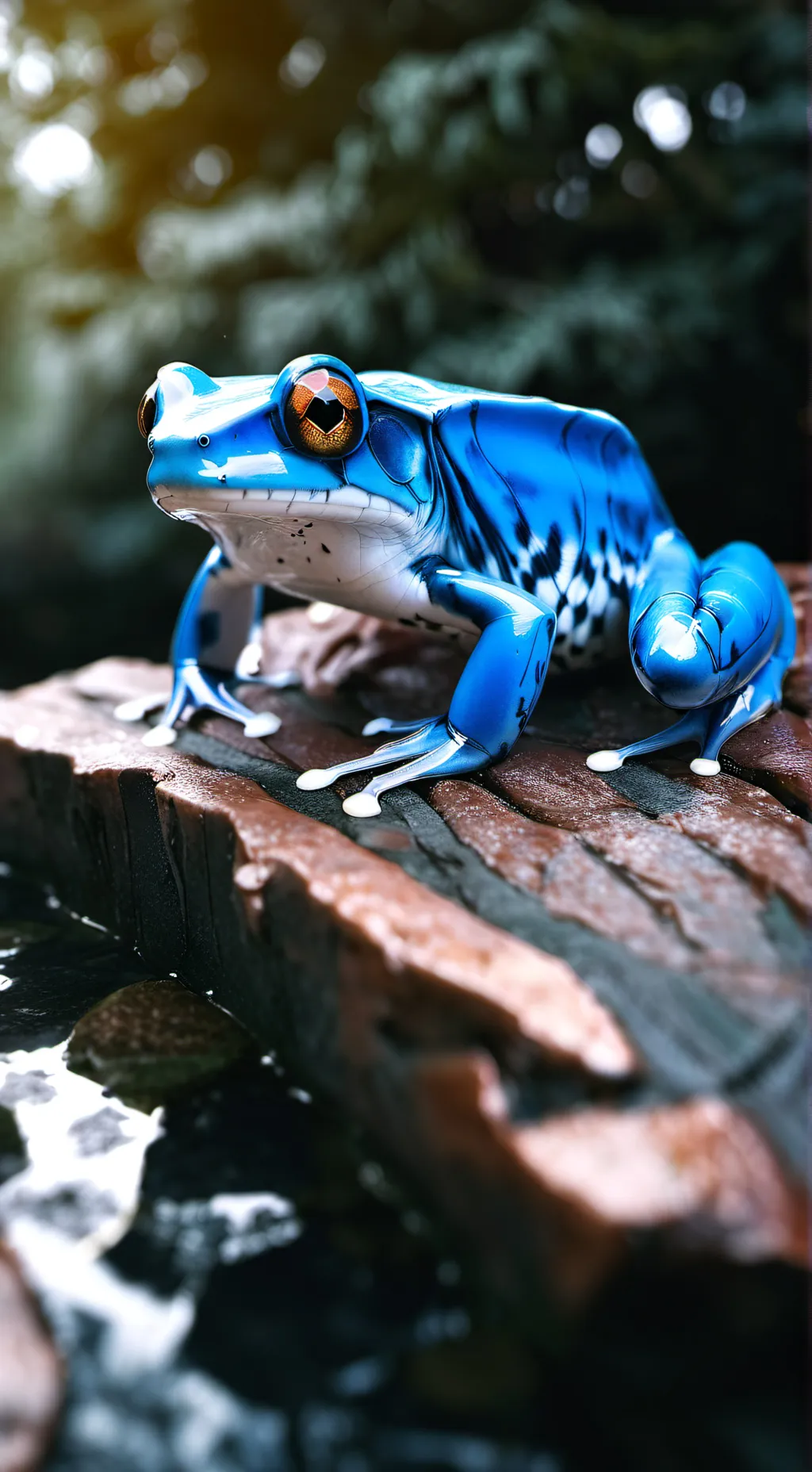 ai character: frog background