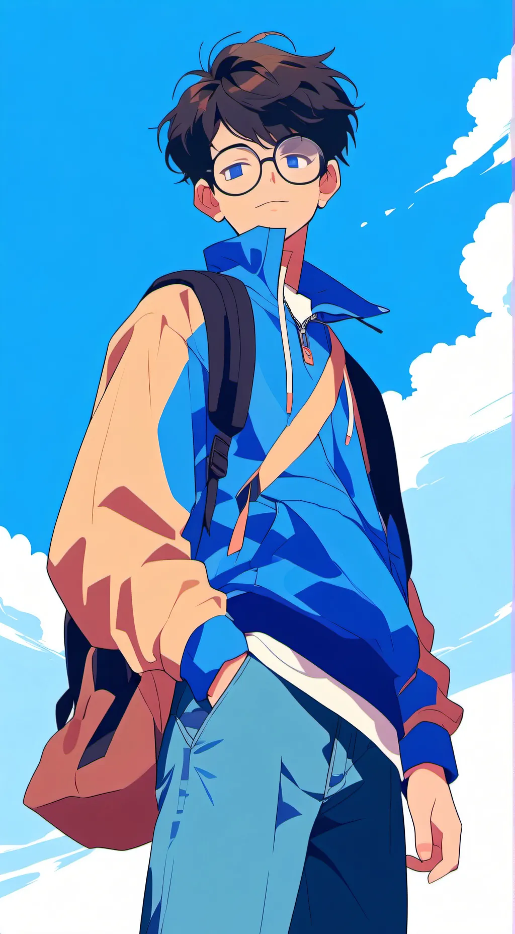 ai character: Winter background