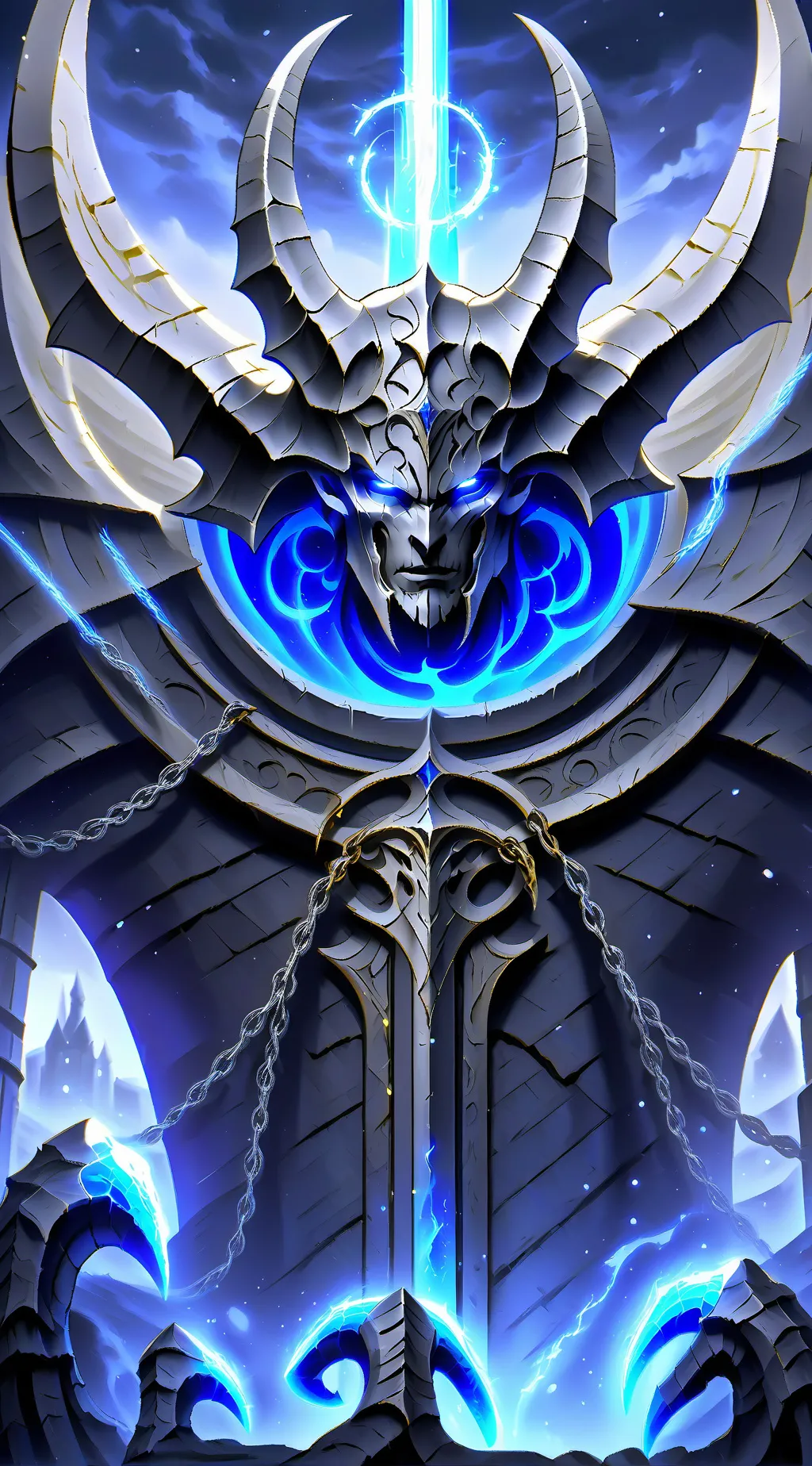 ai character: evil black background