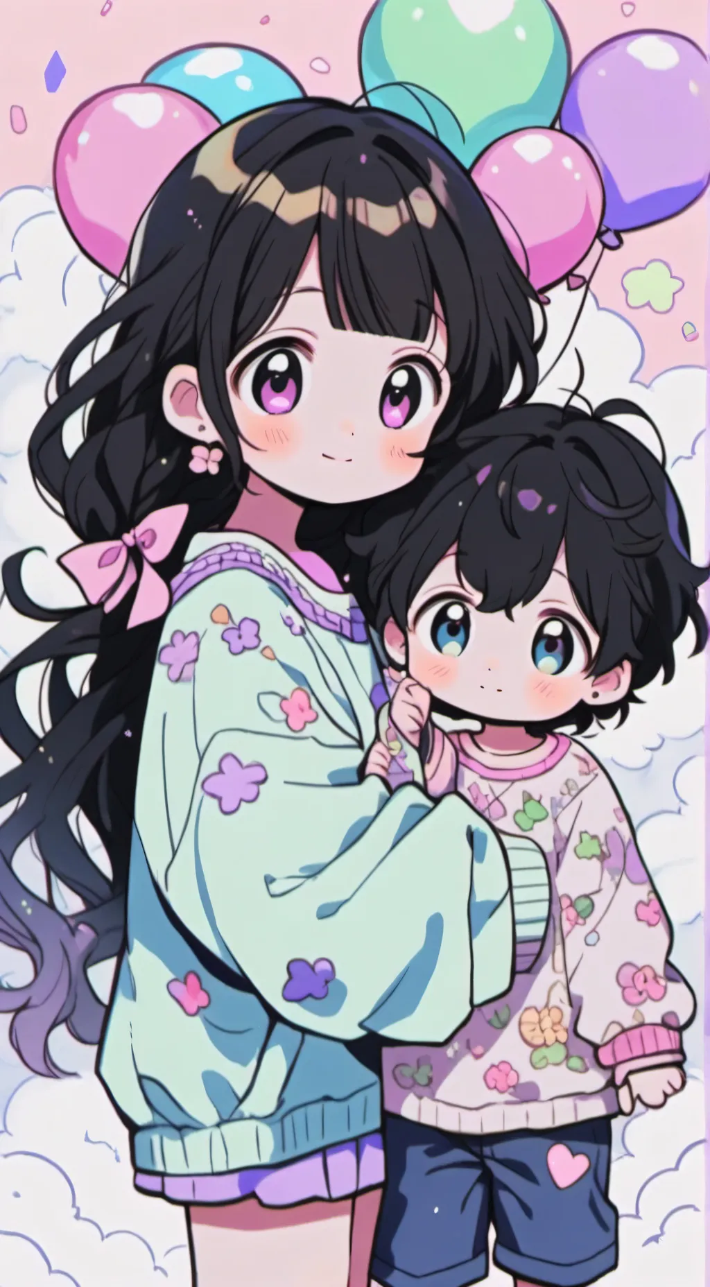 ai character: Lilou et soran background