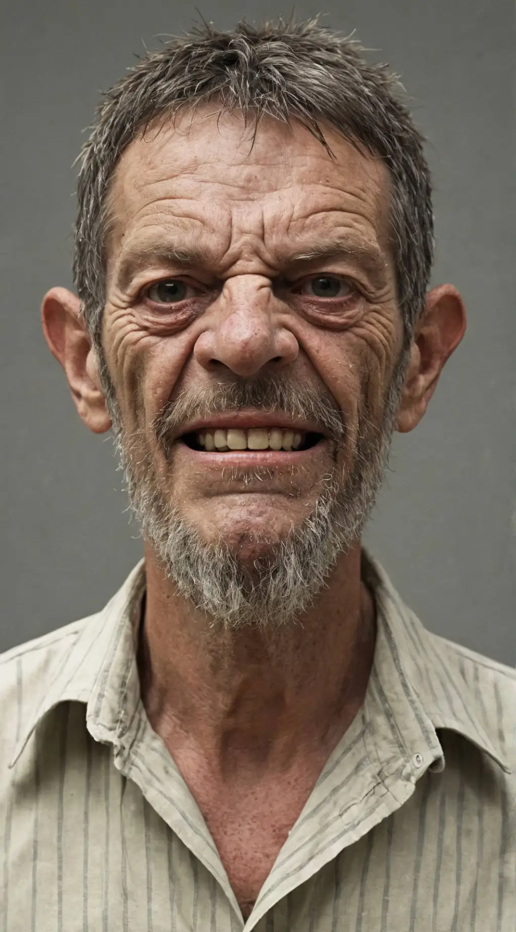 ai character: ugly guy background