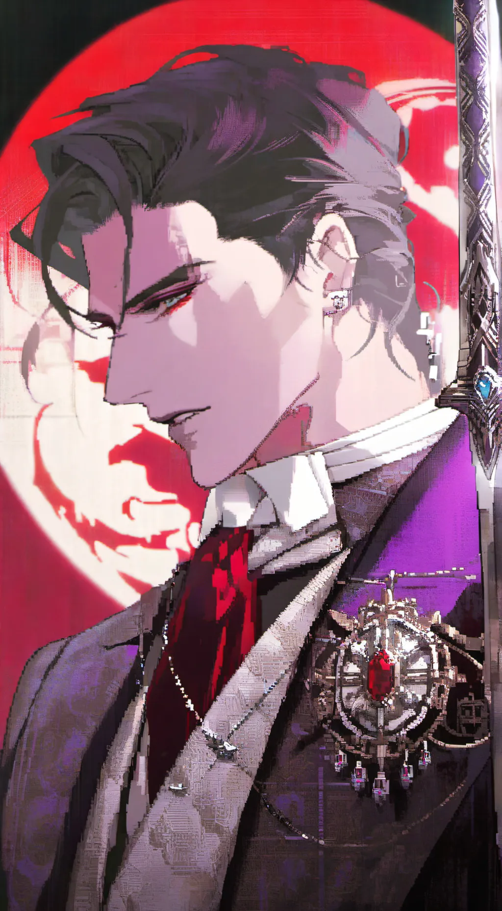 ai character: Ash Moonlight background