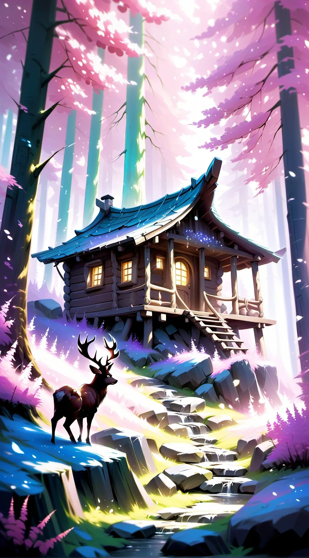 ai character: Mha fantasy Au background