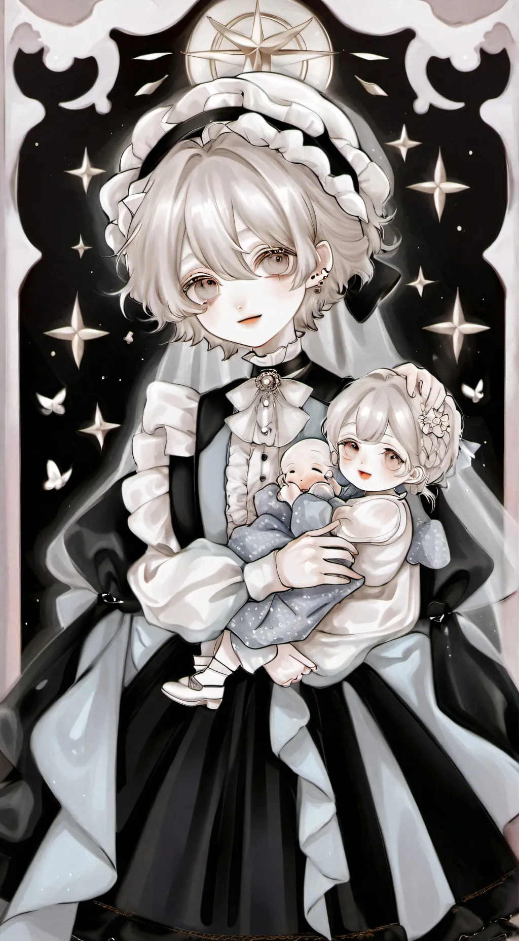 ai character: newborn background