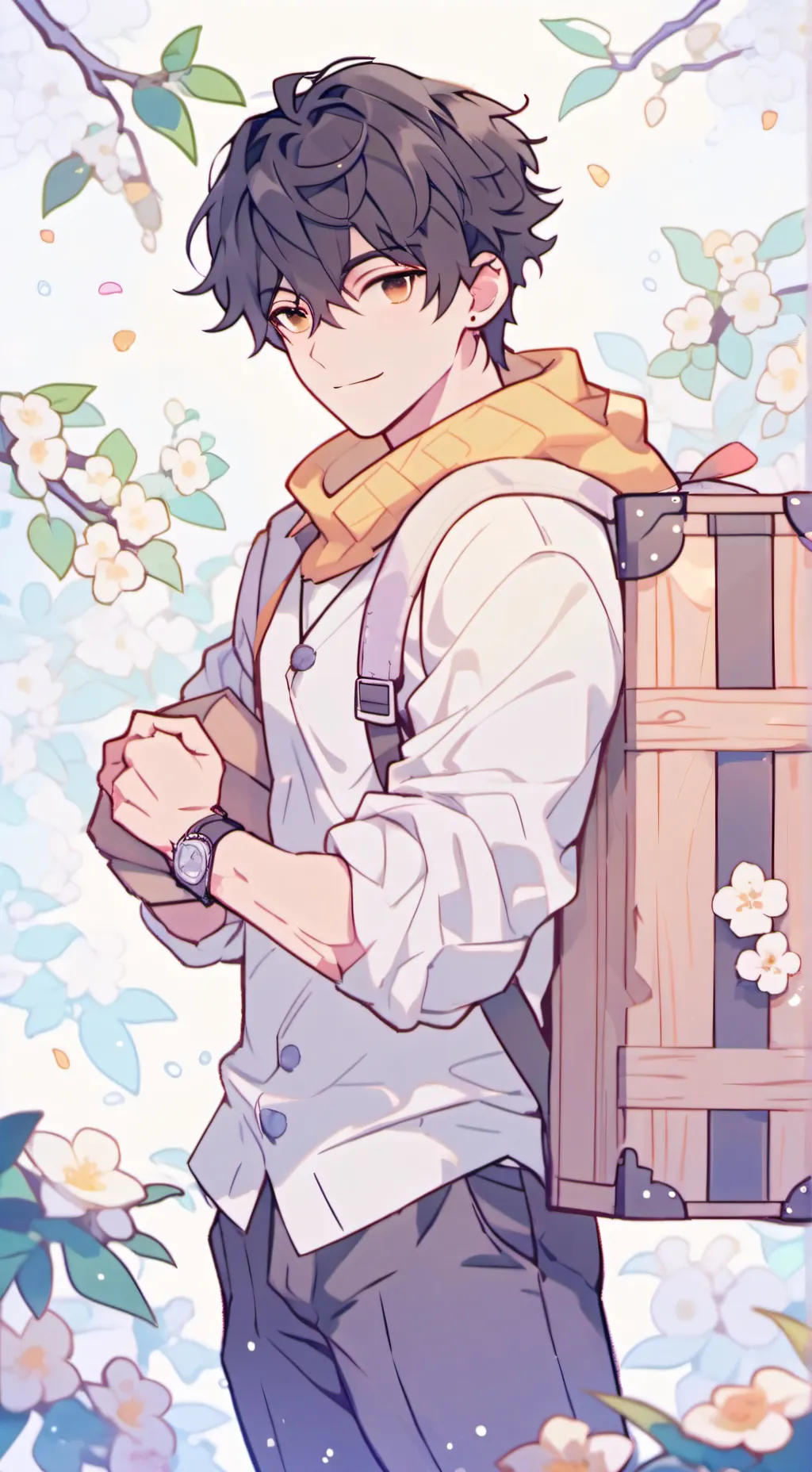 ai character: Demon slayer  background